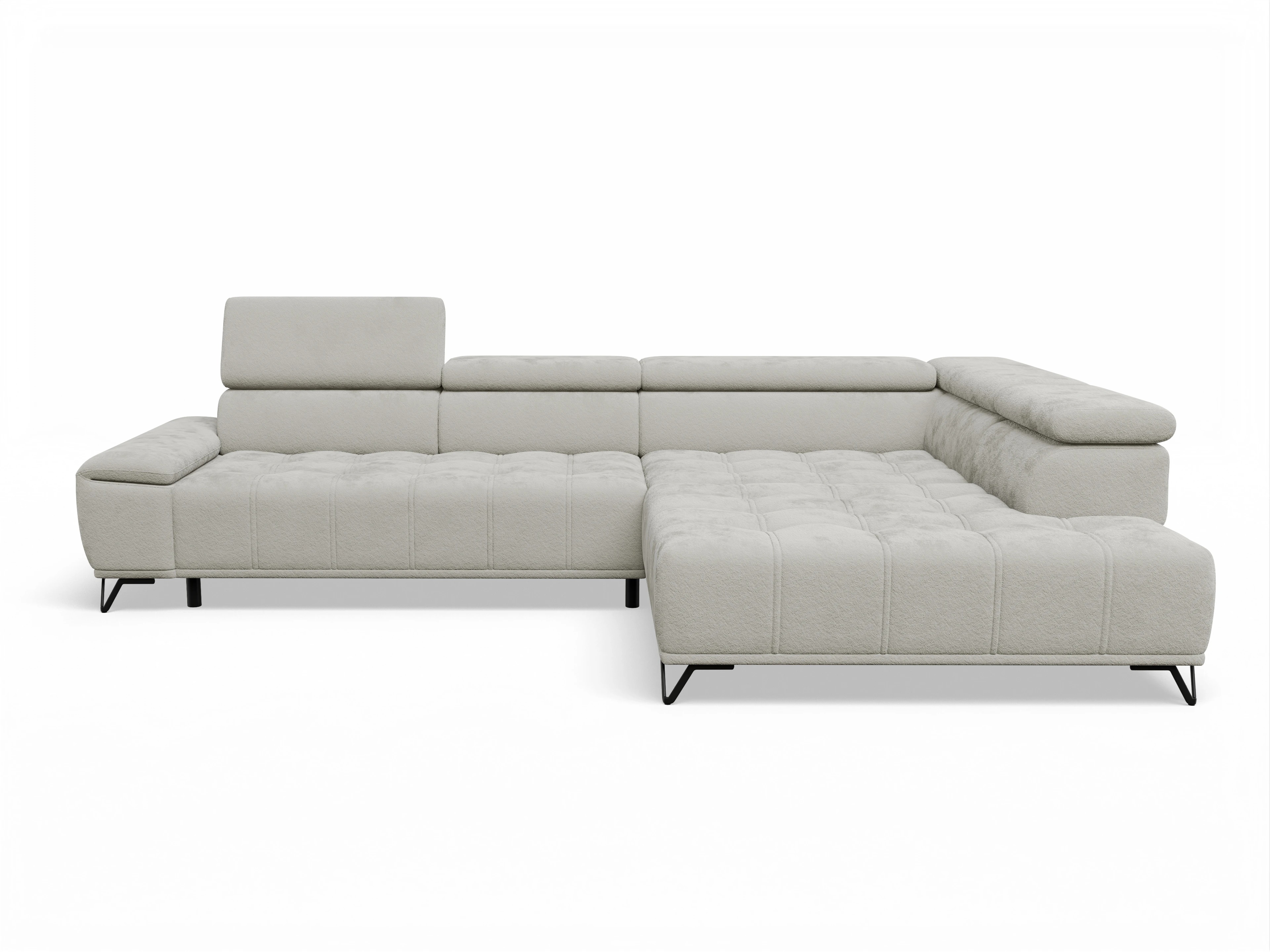 Ansicht des Produktes Sevilla Ecksofa rechts Abschluss offen in Stoff Beige