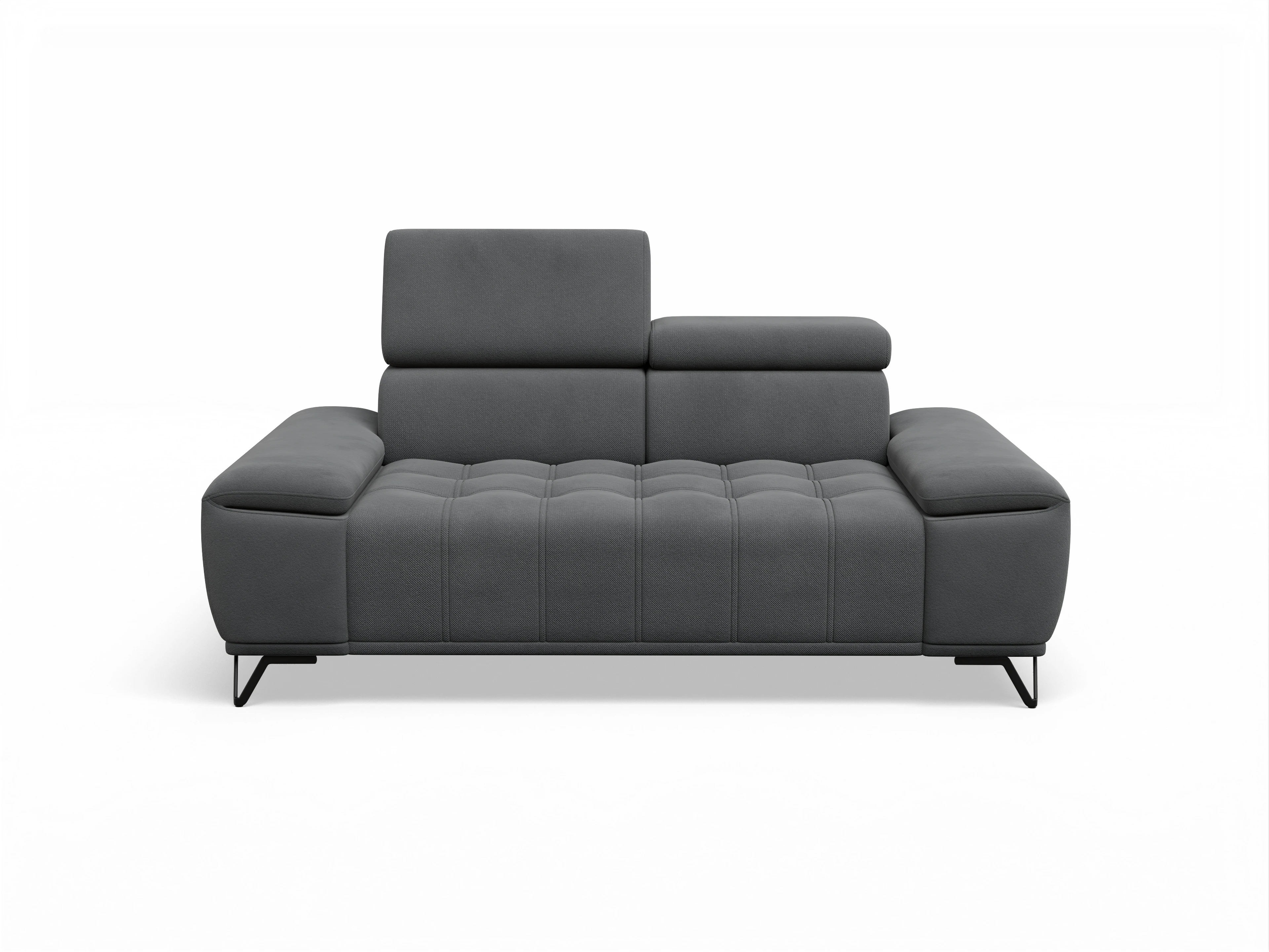 Ansicht des Produktes Sevilla 2-Sitzer Sofa in Stoff Grau