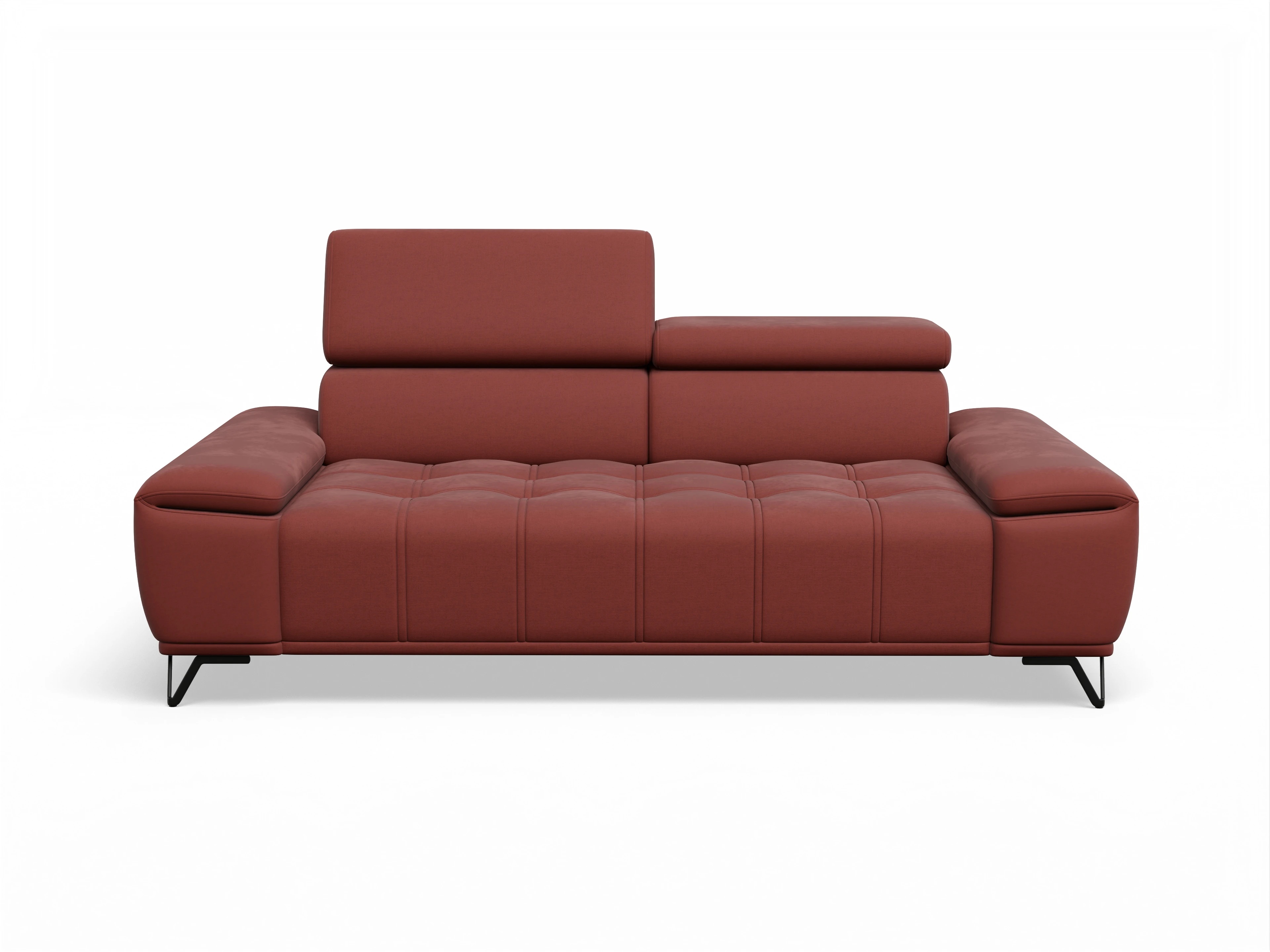 Ansicht des Produktes Sevilla 3-Sitzer Sofa in Stoff Rot