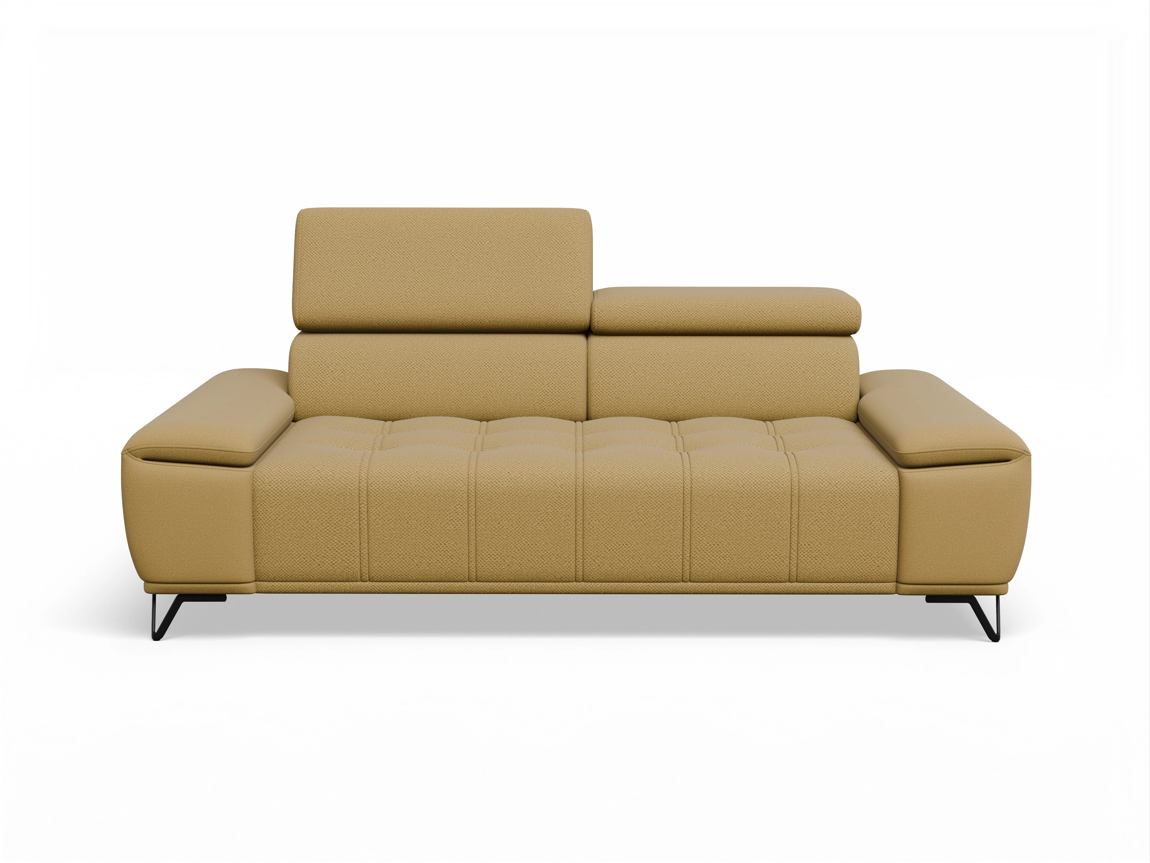 Ansicht des Produktes Sevilla 3-Sitzer Sofa in Stoff Gelb