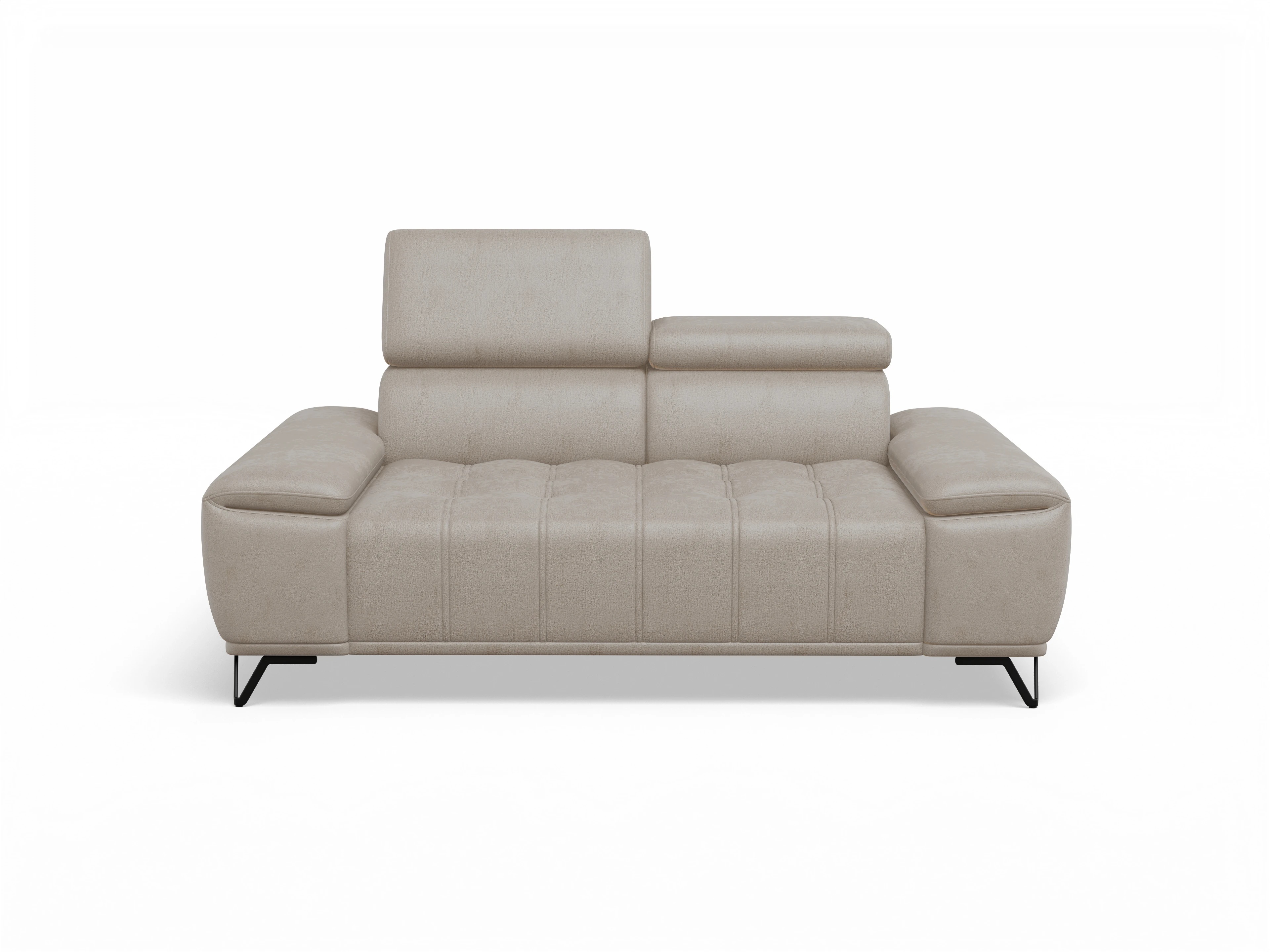 Sevilla 2-Sitzer Sofa ohne Funktion Ansicht des Produktes Sevilla in Stoff Beige