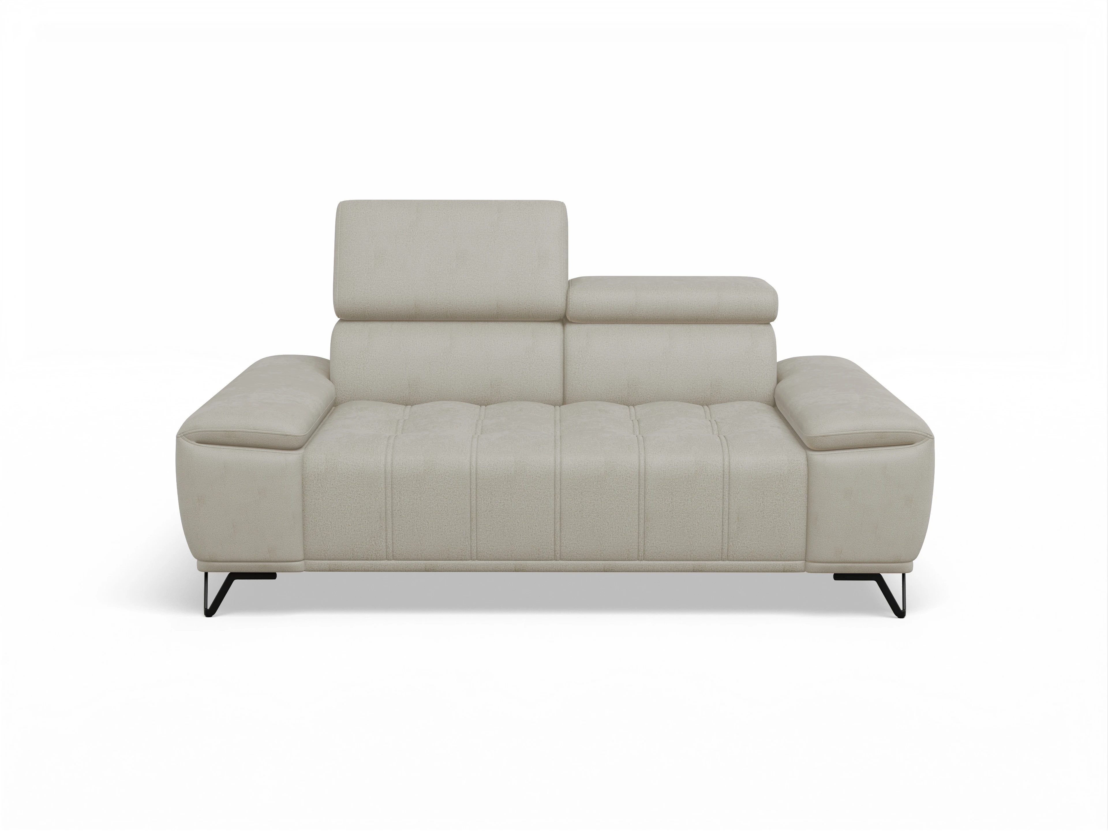 Sevilla 2-Sitzer Sofa ohne Funktion Ansicht des Produktes Sevilla in Stoff Beige