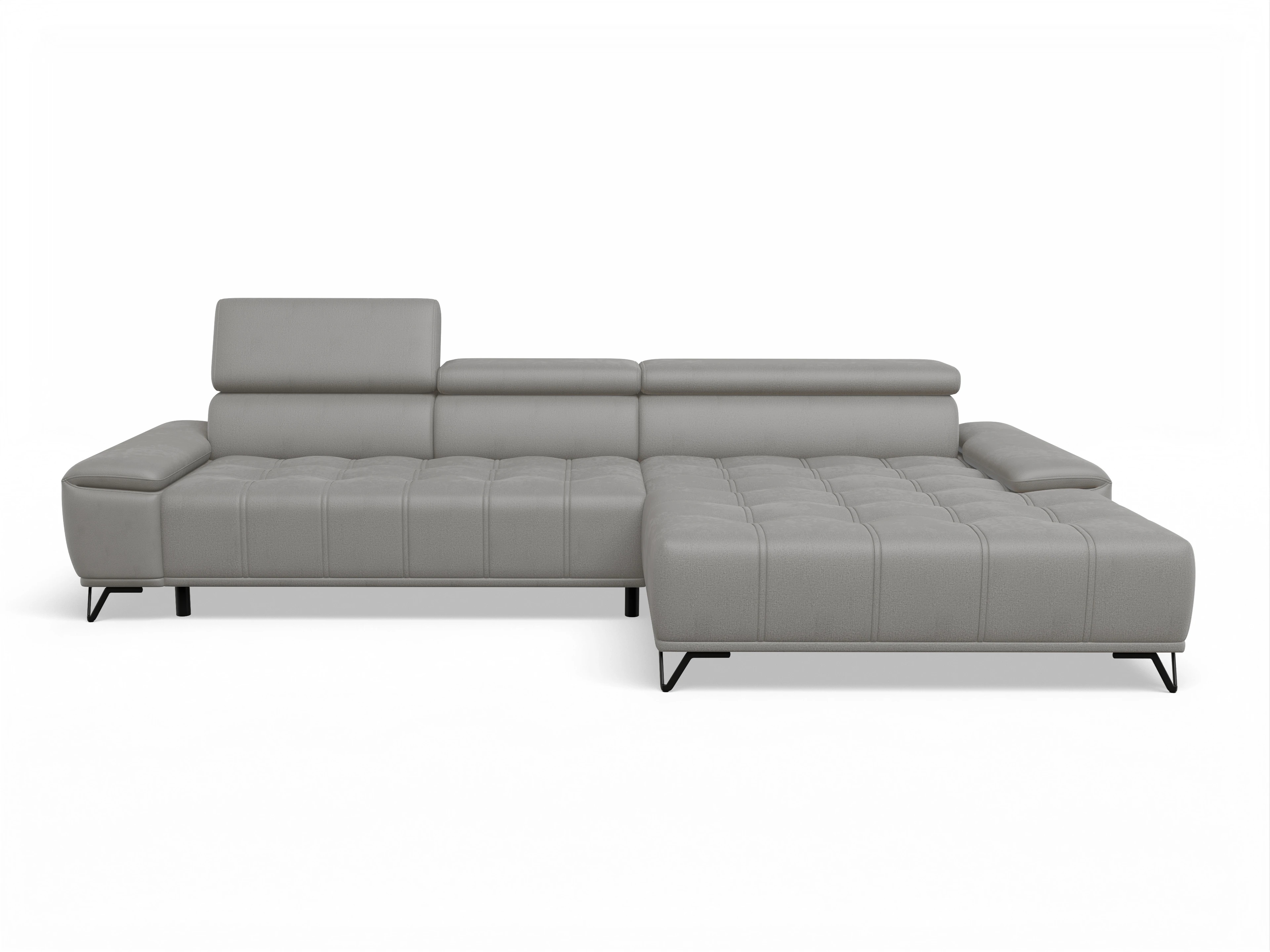 Sevilla OT Small R ohne Funktion Ansicht des Produktes Sevilla Ecksofa rechts Abschluss offen in Stoff Braun