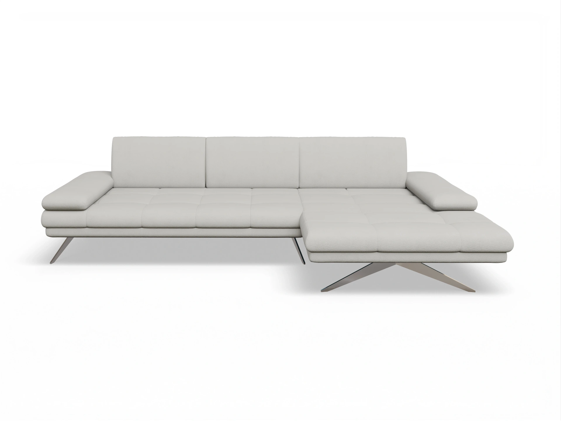 Ansicht des Produktes Fox Ecksofa rechts Abschluss offen in Stoff Beige