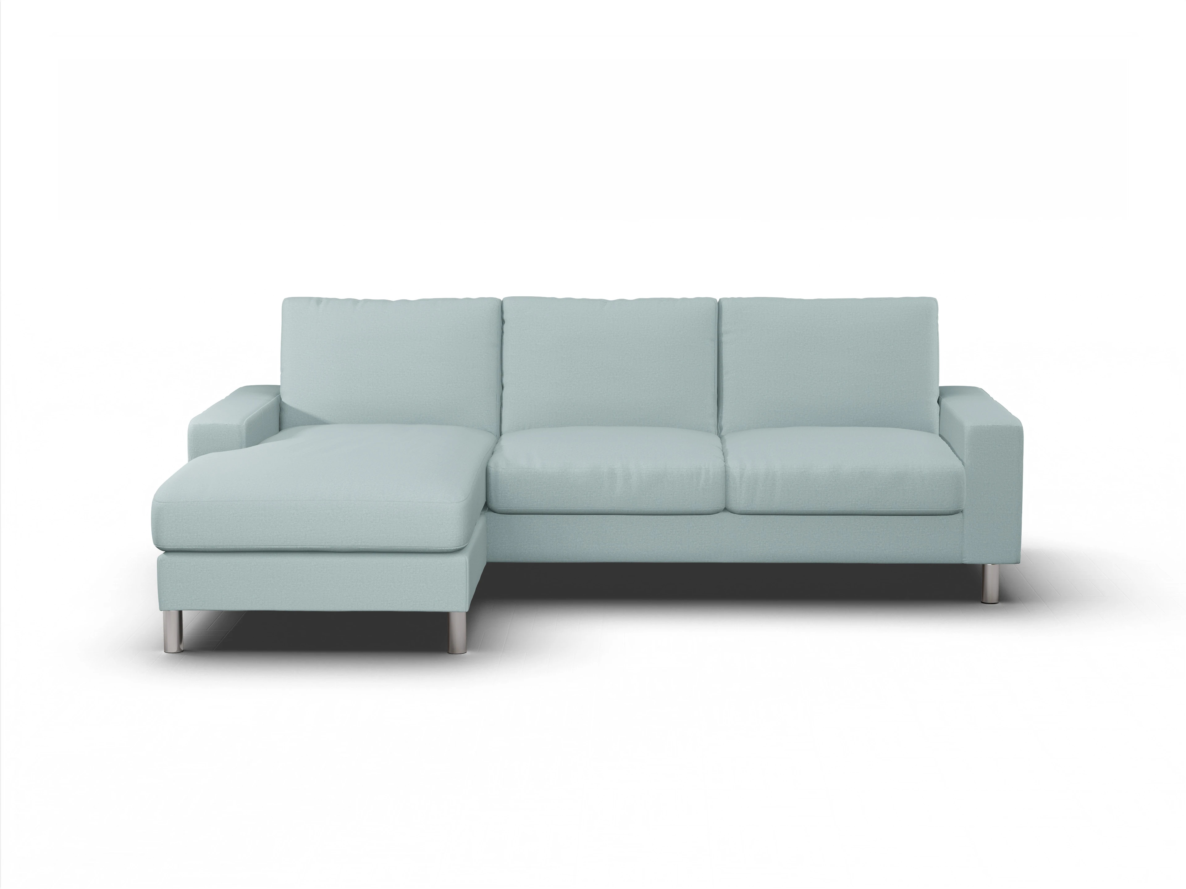 Ansicht des Produktes Campo 2.0 Ecksofa links Abschluss offen in Stoff Blau