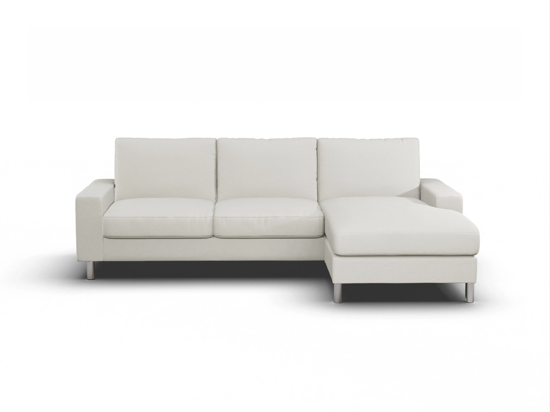Ansicht des Produktes Campo 2.0 Ecksofa rechts Abschluss offen in Stoff Beige