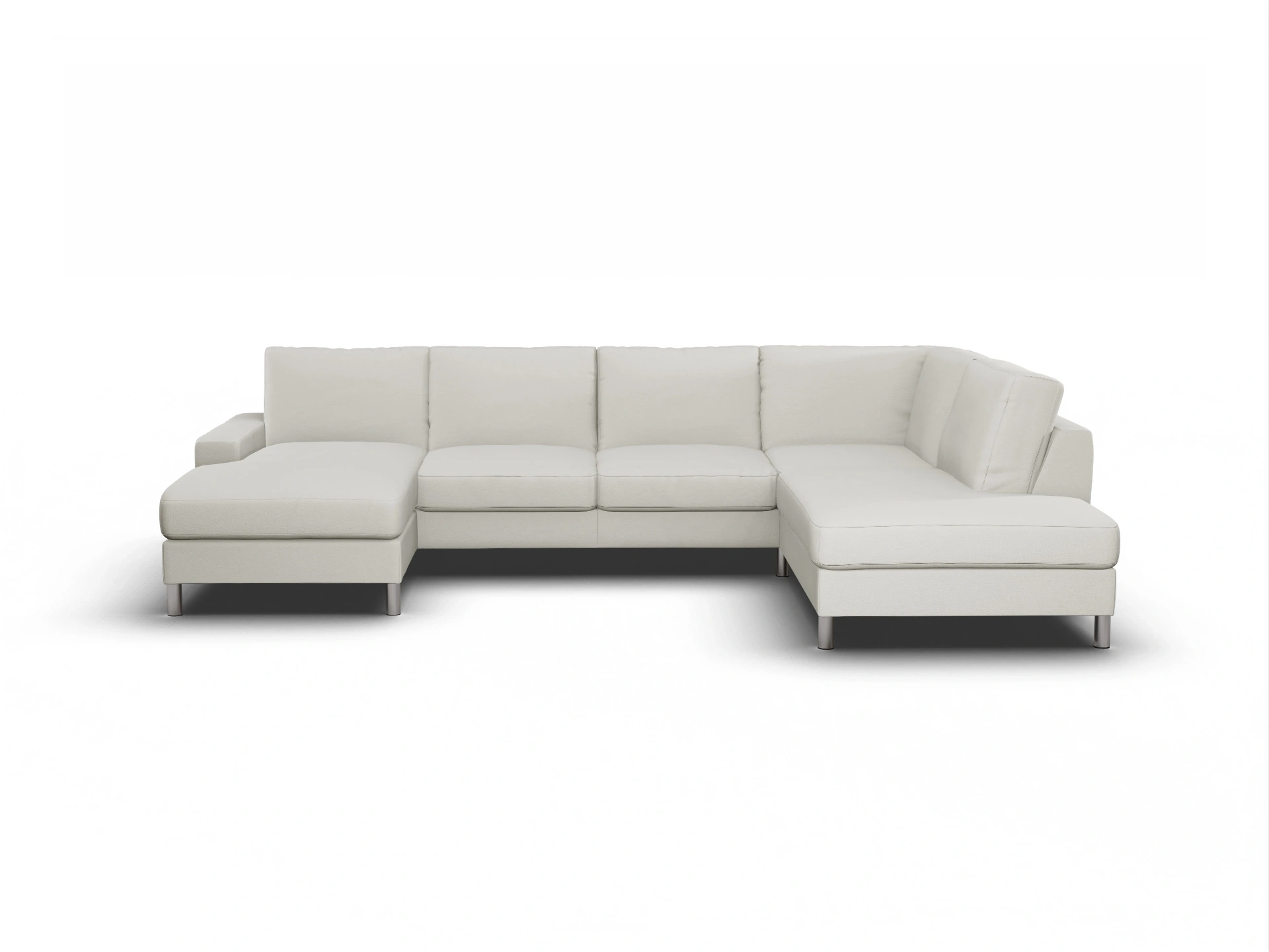 Ansicht des Produktes Campo 2.0 Wohnlandschaft offen beidseitig in Stoff Beige