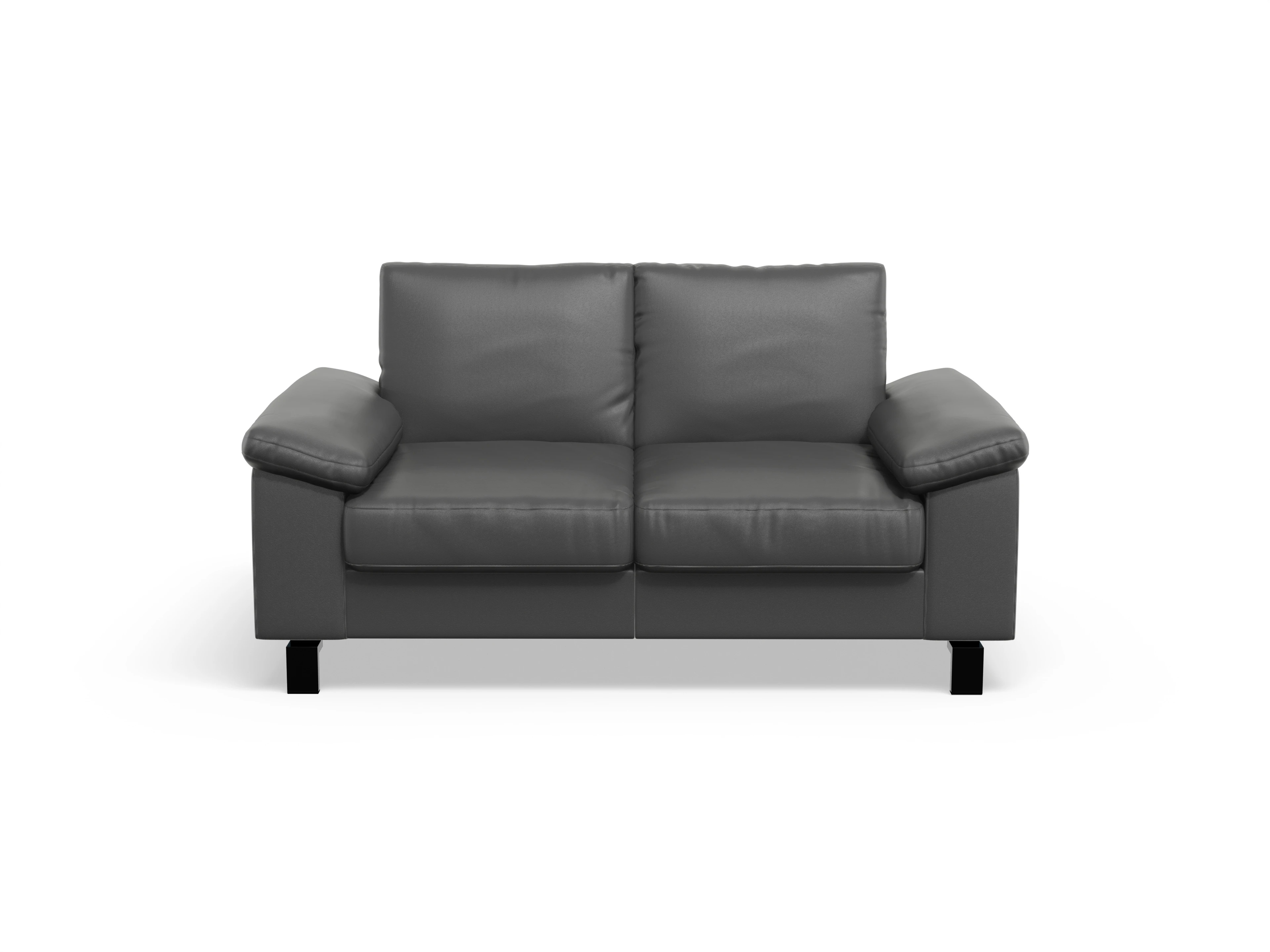 Casco 2-Sitzer Sofa Ansicht des Produktes Casco 2.0 2-Sitzer Sofa in Leder Grau