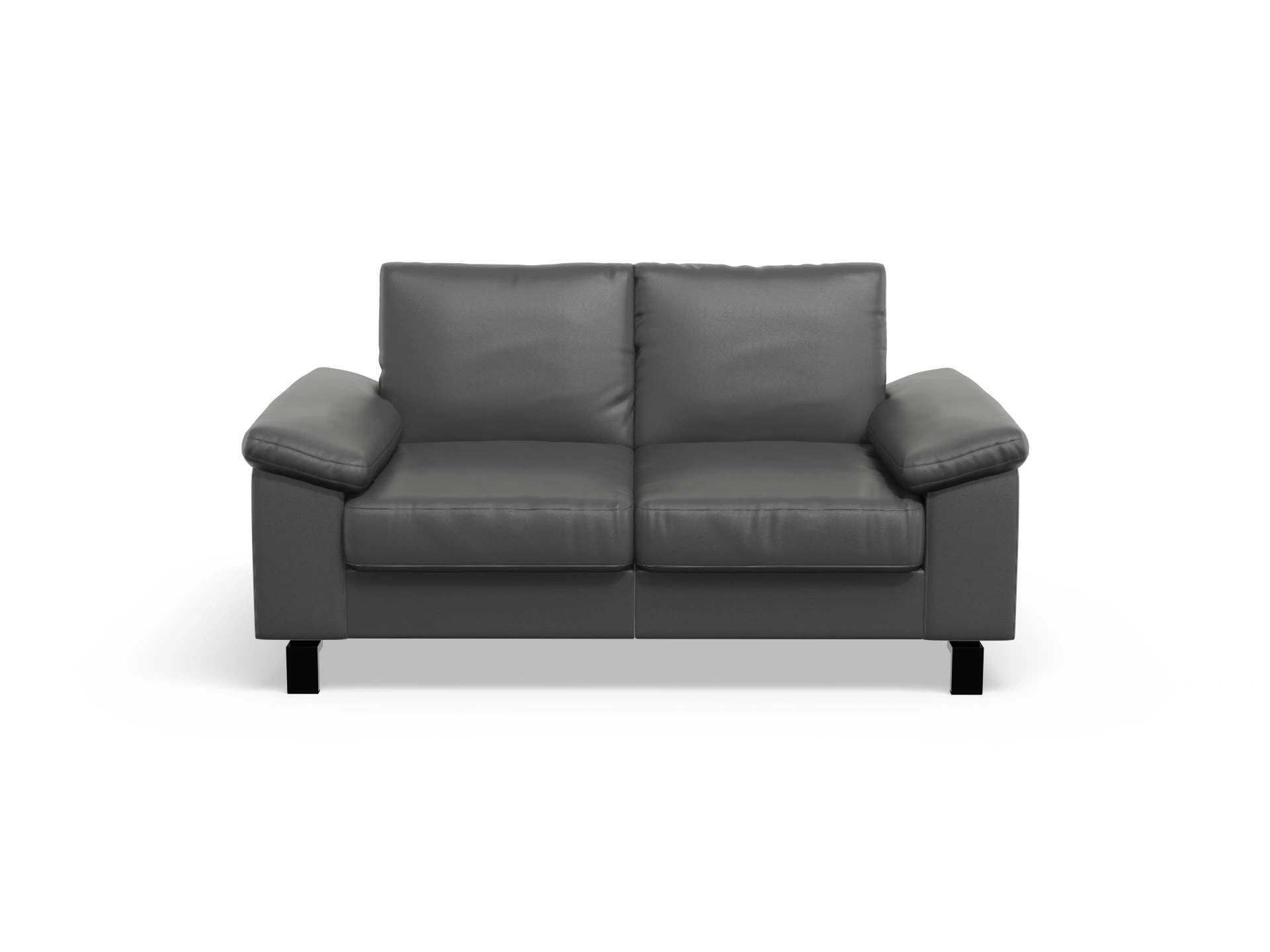 Casco 2-Sitzer Sofa Ansicht des Produktes Casco 2.0 2-Sitzer Sofa in Leder Grau