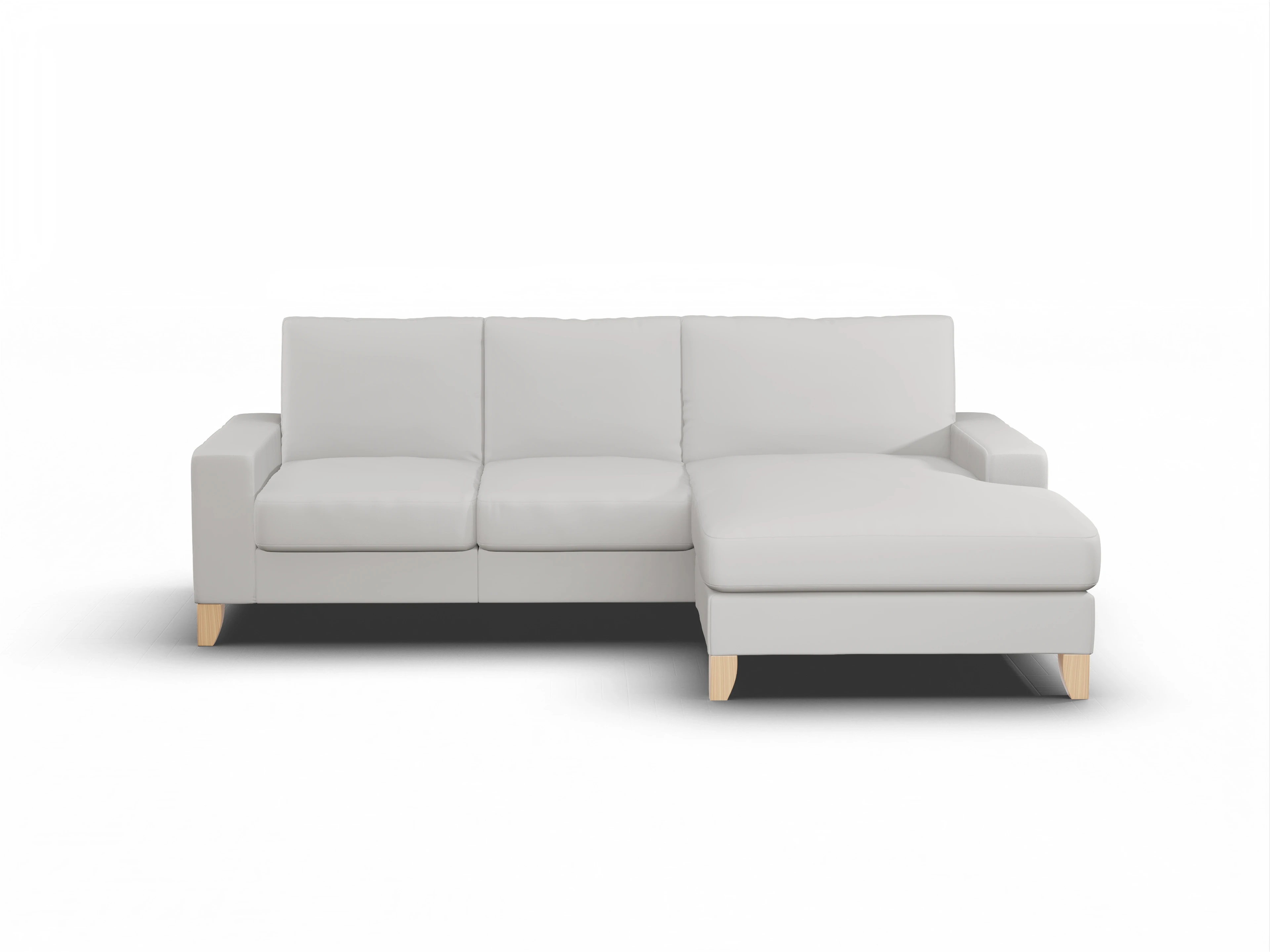 Ansicht des Produktes Casco 2.0 Ecksofa rechts Abschluss offen in Leder Grau