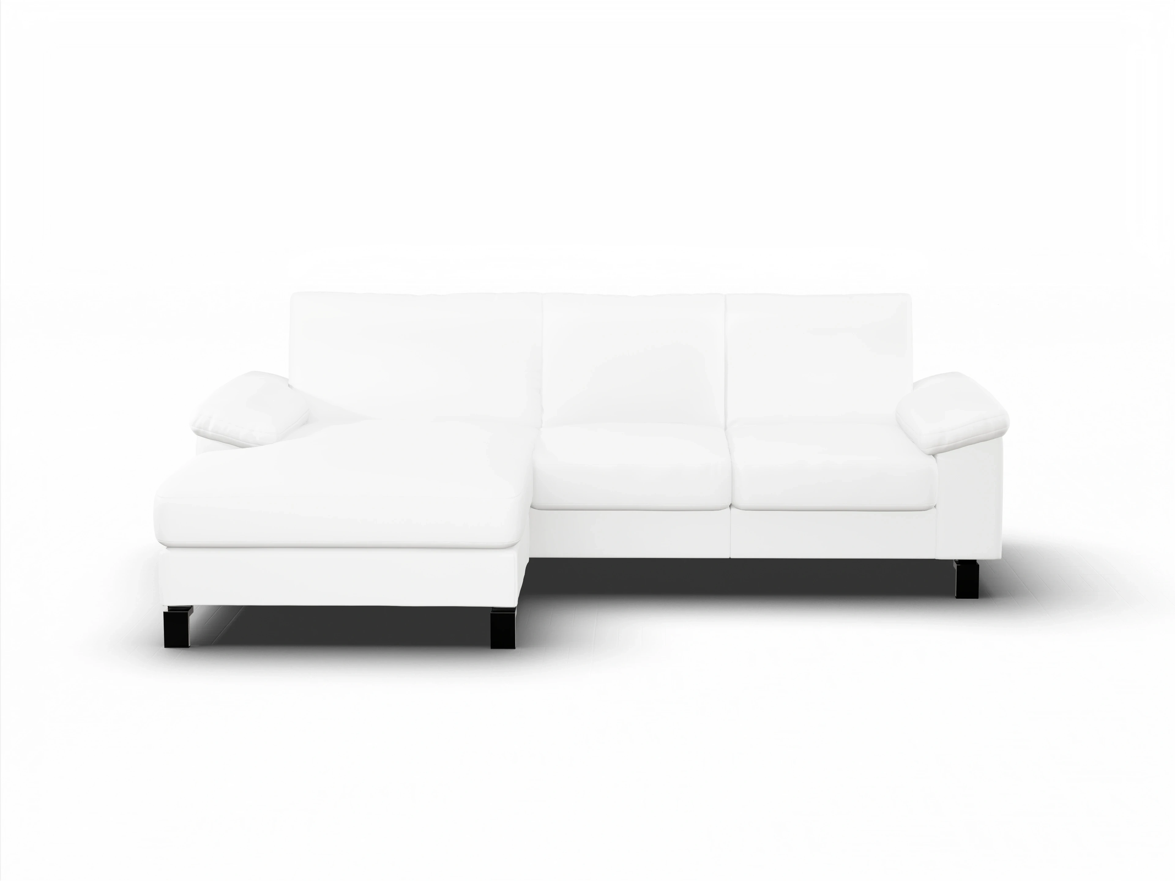 Ansicht des Produktes Casco 2.0 Ecksofa links Abschluss offen in Leder Beige