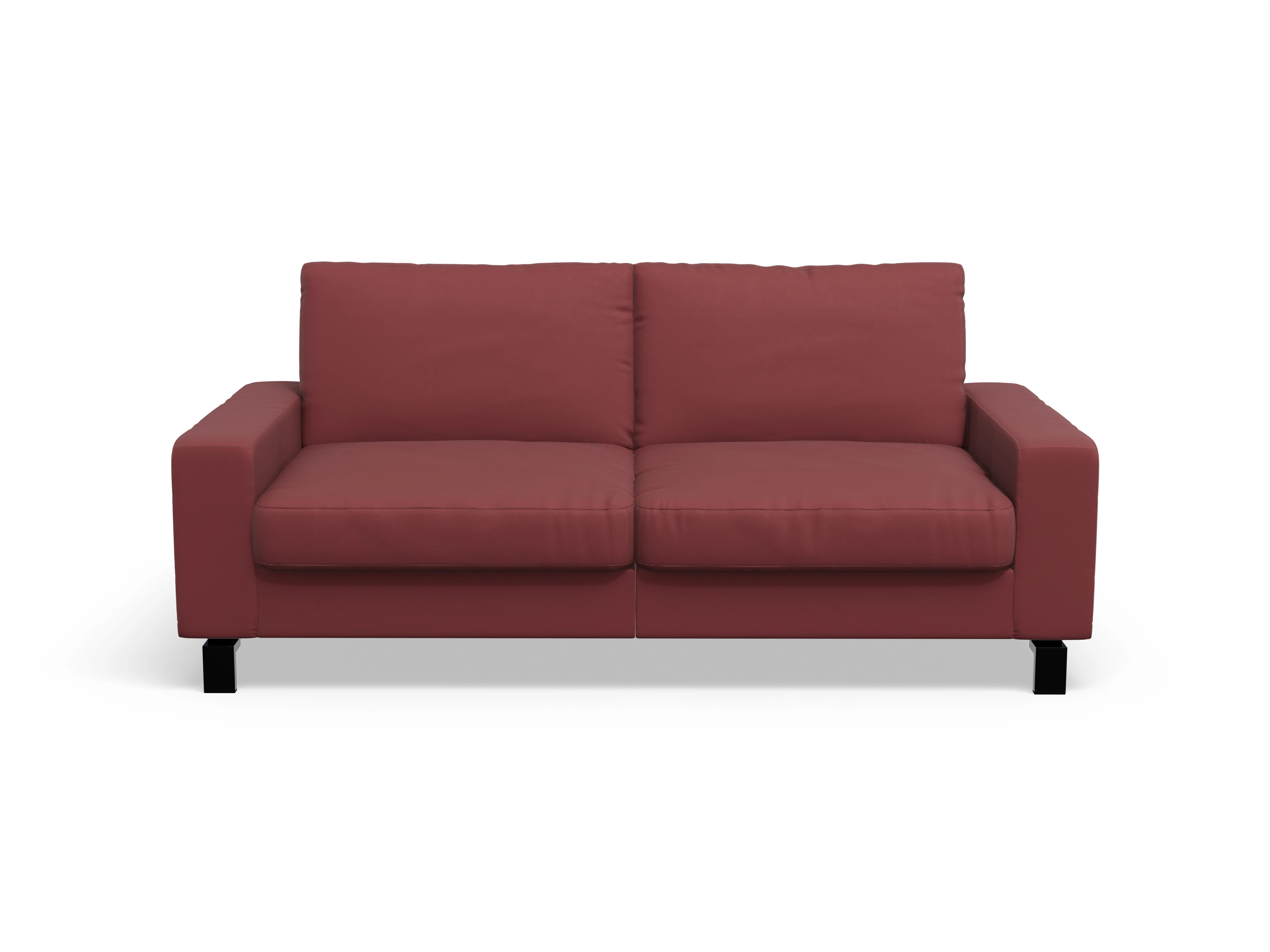 Casco 3-Sitzer Sofa Ansicht des Produktes Casco 2.0 3-Sitzer Sofa in Leder Rot