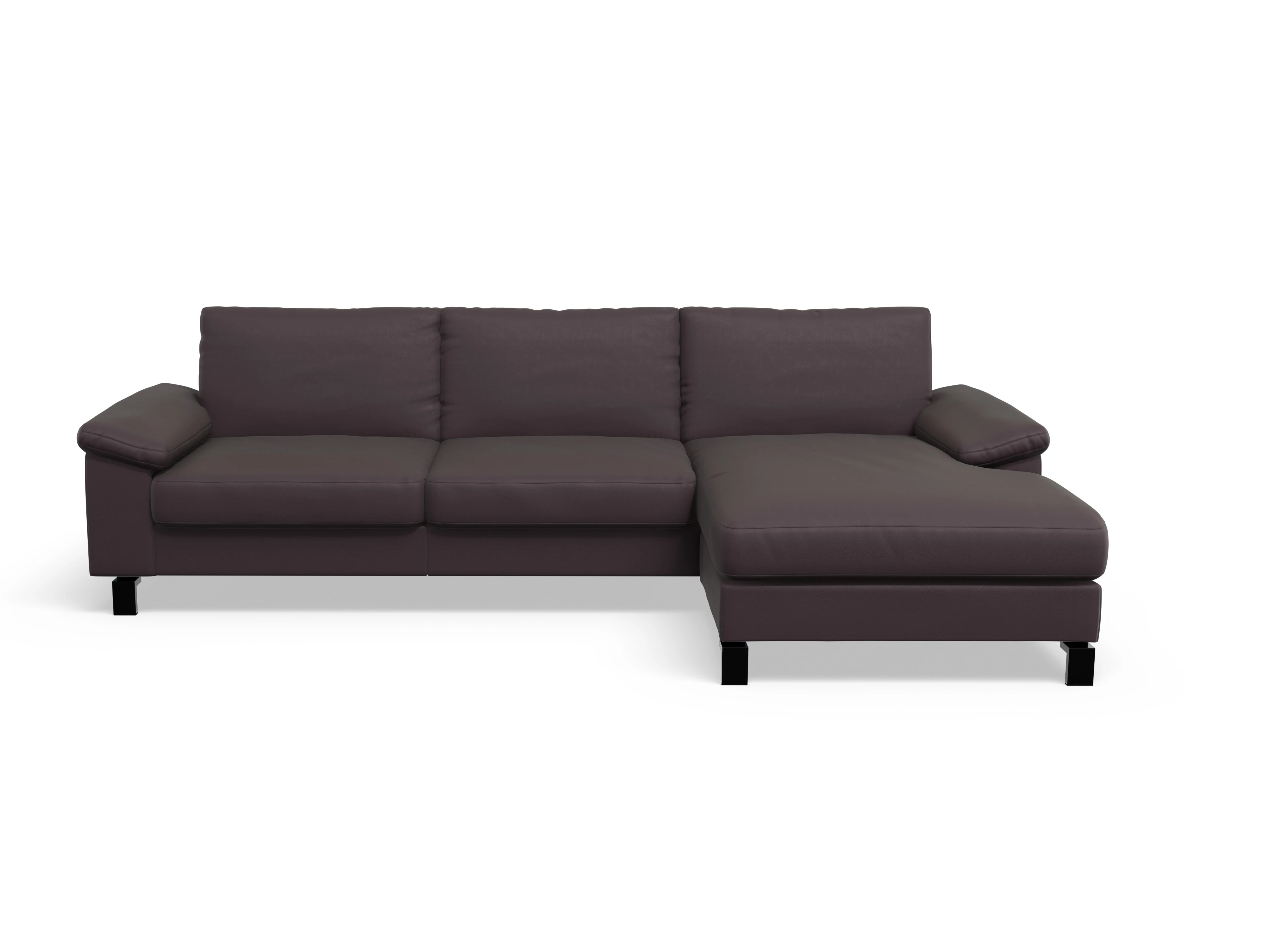 Ansicht des Produktes Casco 2.0 Ecksofa rechts Abschluss offen in Leder Braun