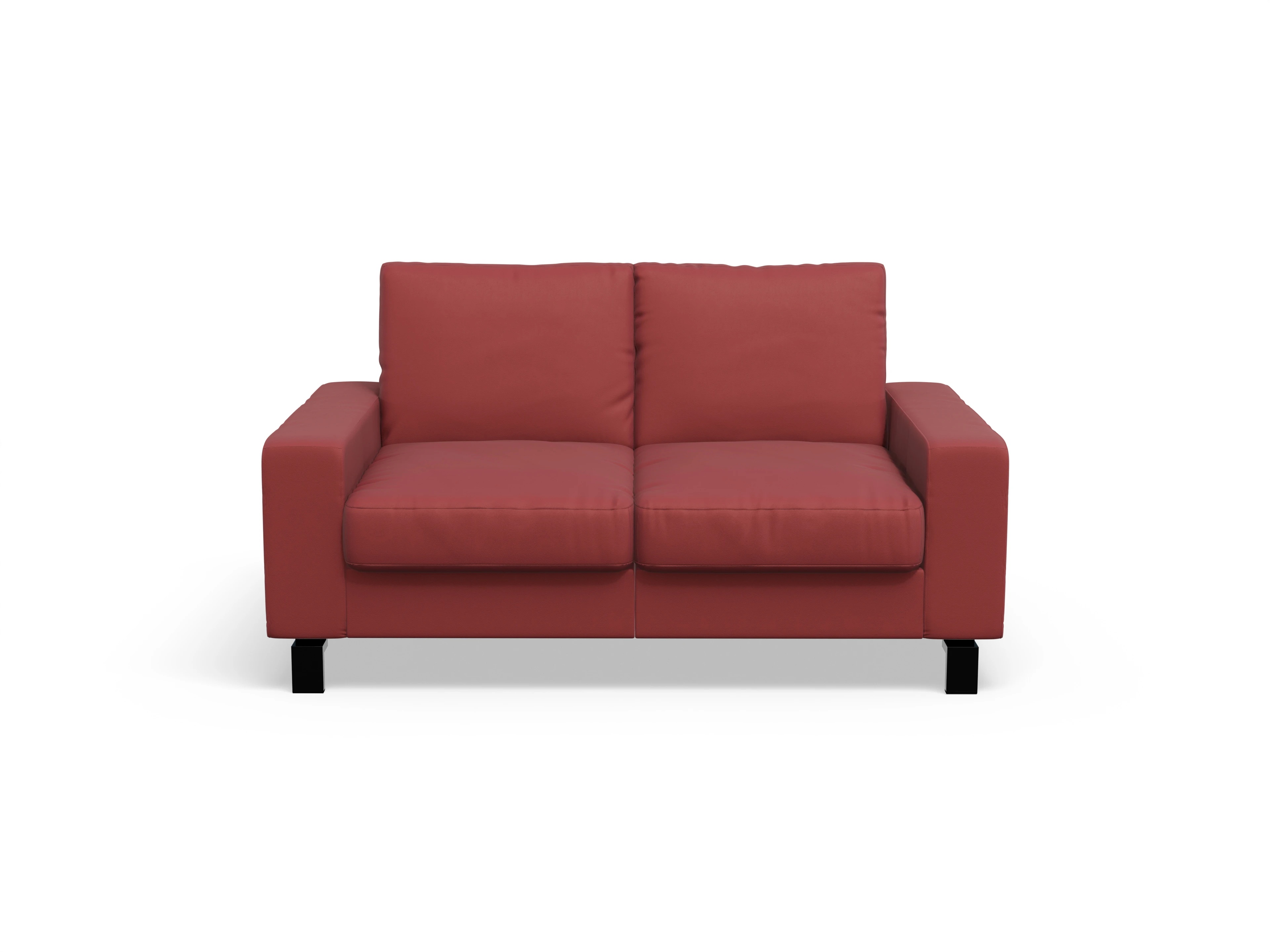 Ansicht des Produktes Casco 2.0 2-Sitzer Sofa in Leder Rot