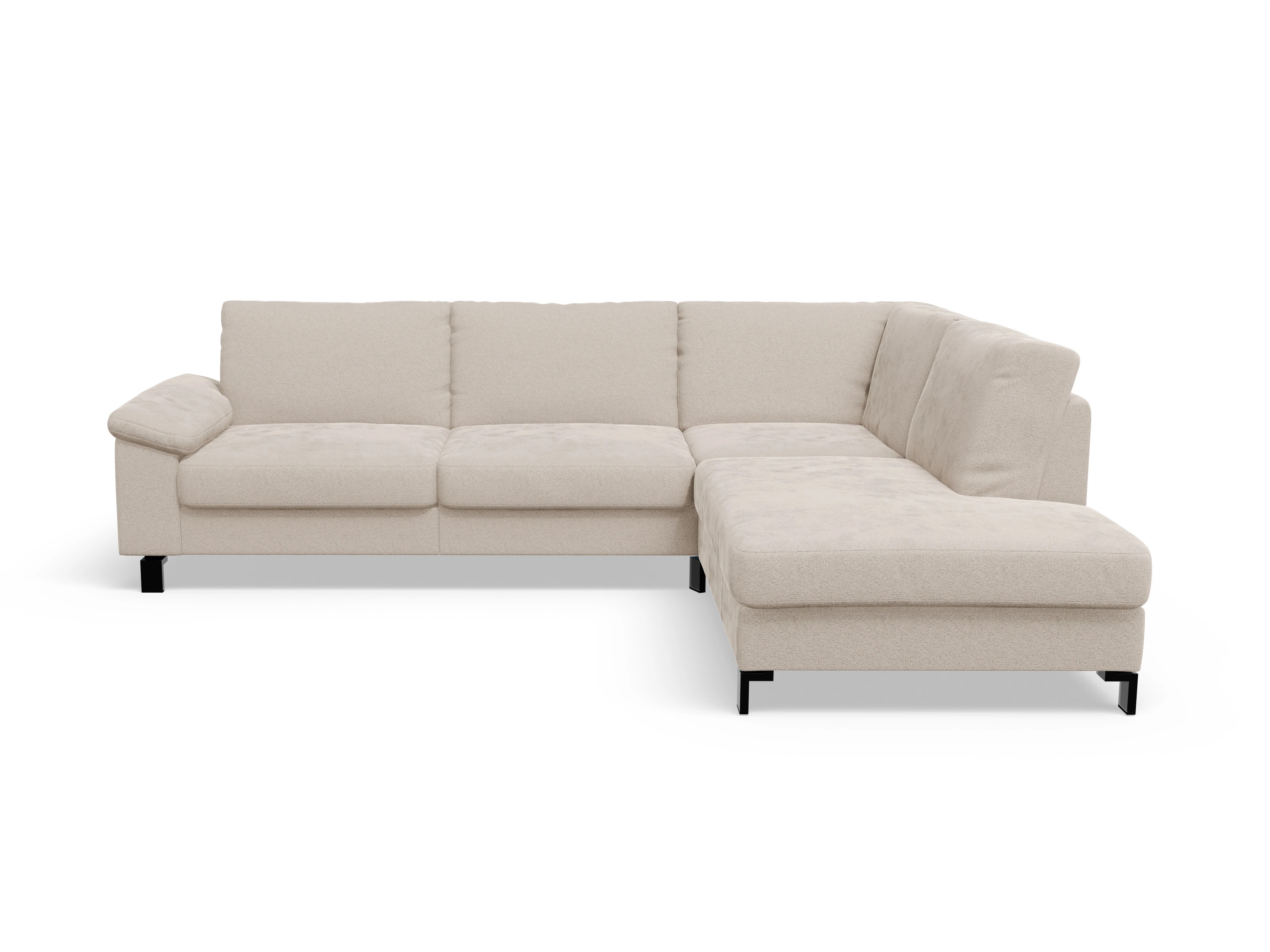 Casco Ecksofa UM Large R Ansicht des Produktes Casco 2.0 Ecksofa rechts Abschluss offen in Stoff Beige