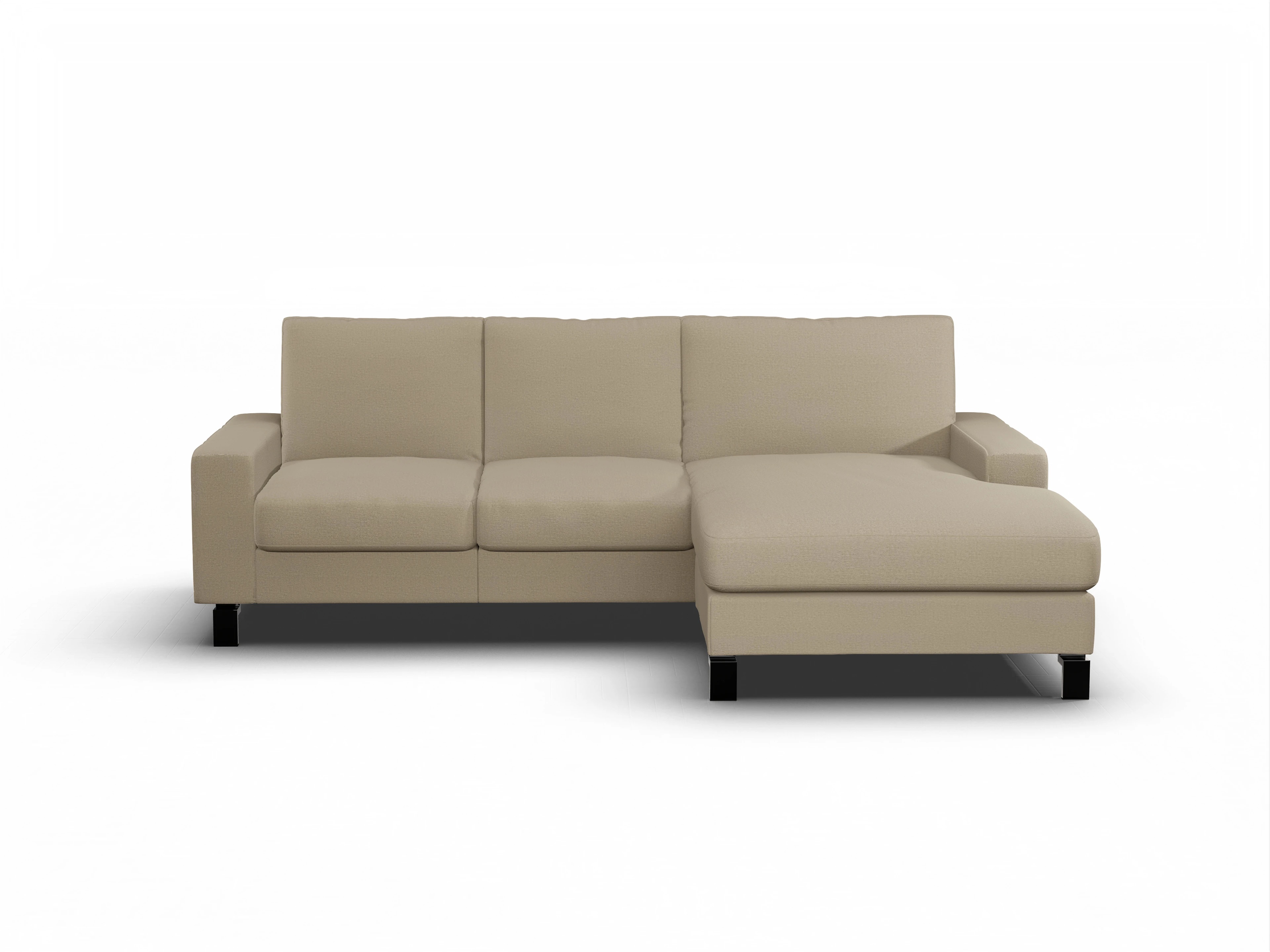 Ansicht des Produktes Casco 2.0 Ecksofa rechts Abschluss offen in Stoff Braun
