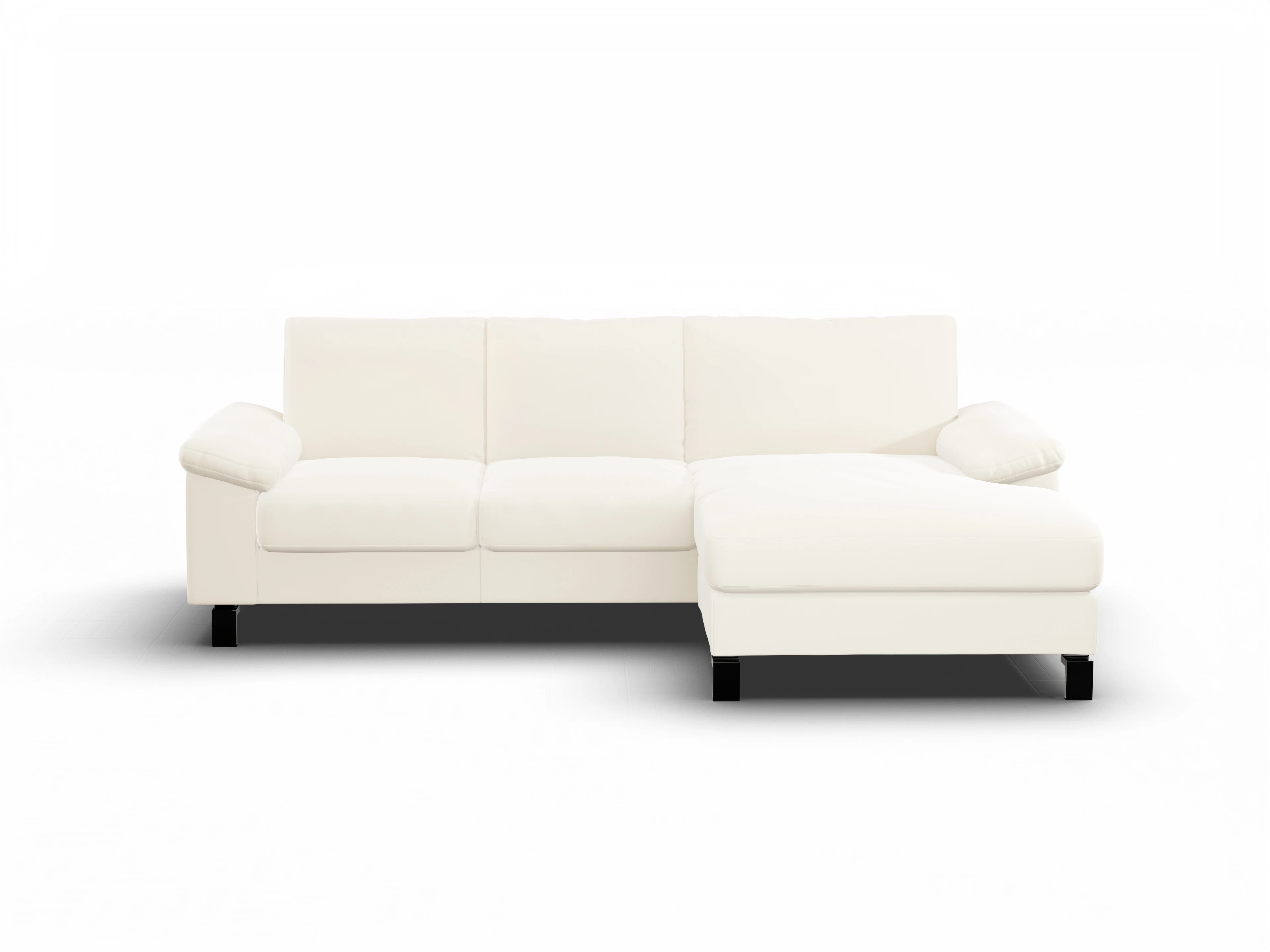 Ansicht des Produktes Casco 2.0 Ecksofa rechts Abschluss offen in Stoff Beige