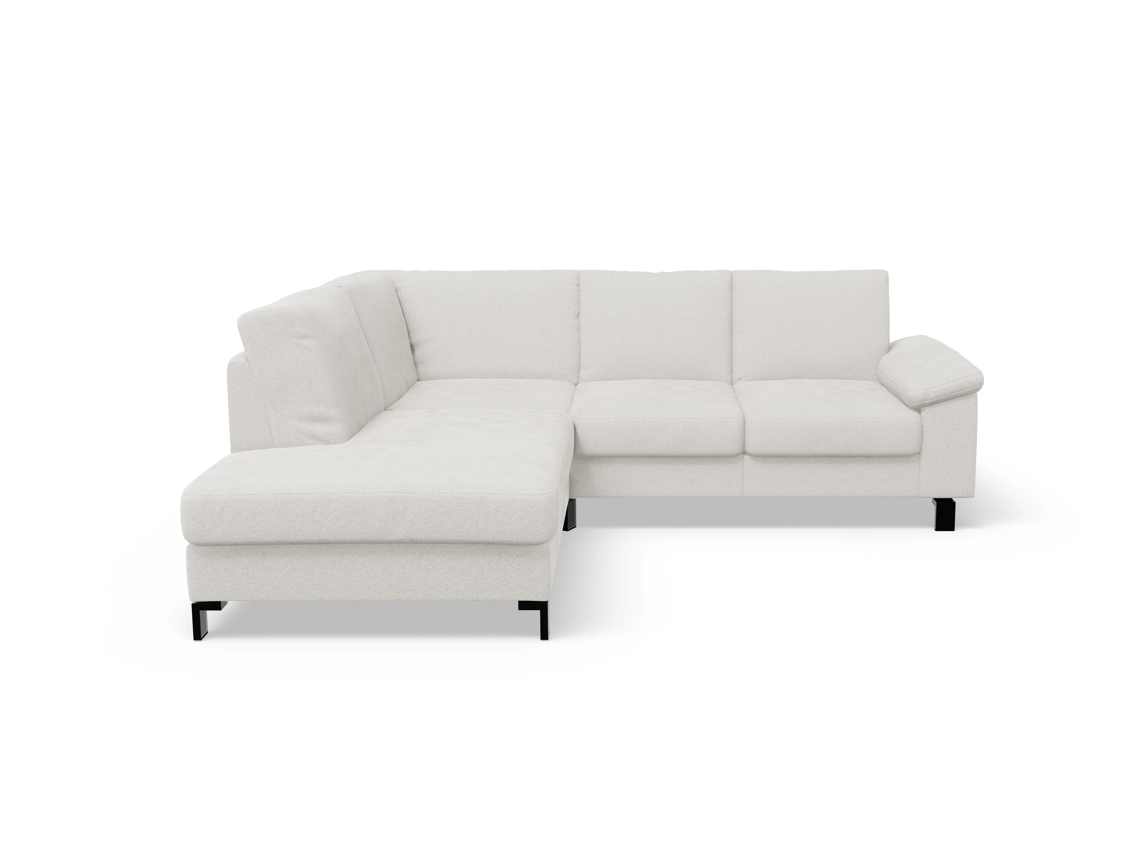 Casco Ecksofa UM Small L Ansicht des Produktes Casco 2.0 Ecksofa links Abschluss offen in Stoff Beige
