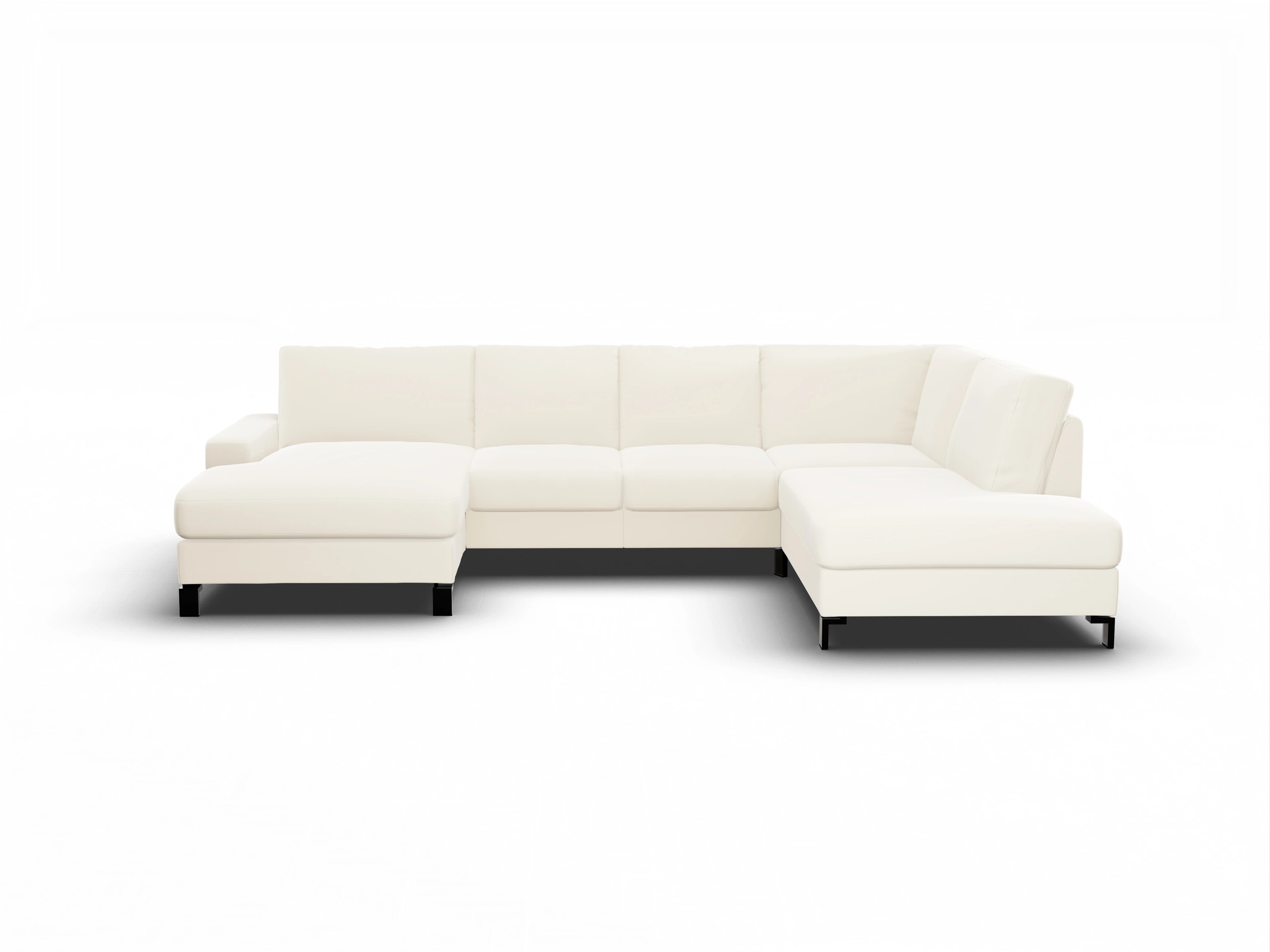 Ansicht des Produktes Casco 2.0 Wohnlandschaft offen beidseitig in Stoff Beige