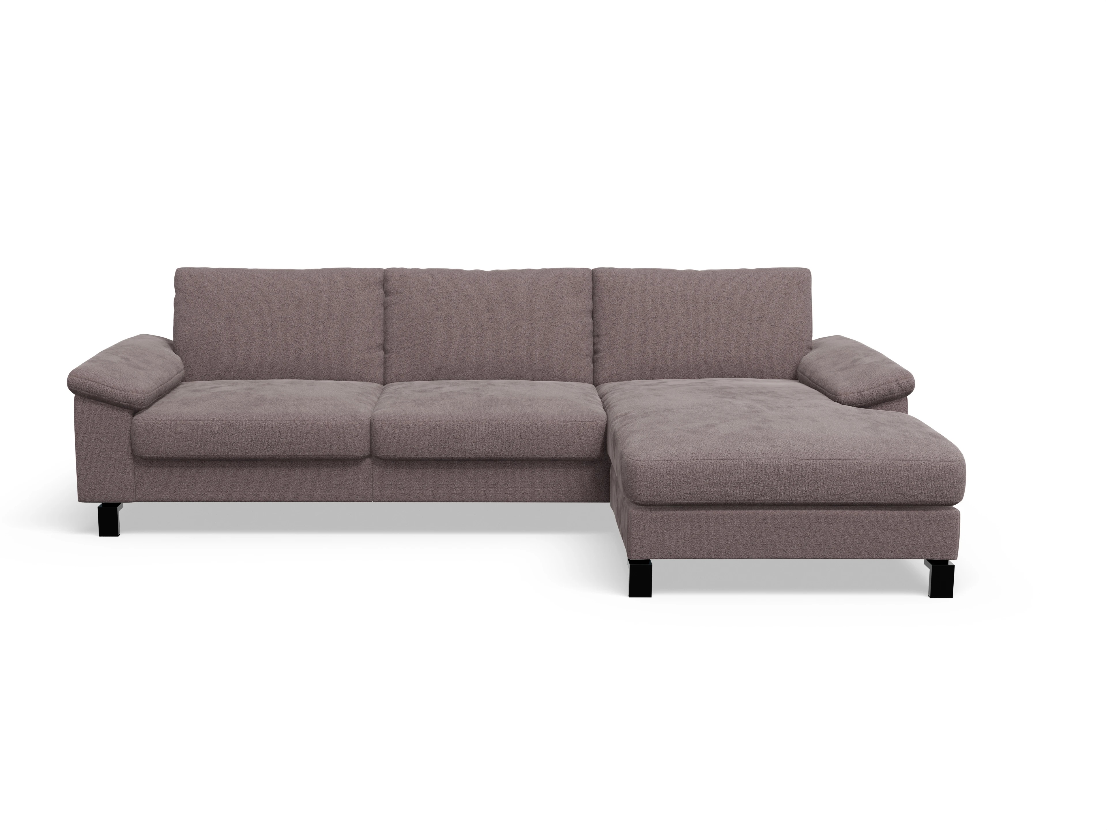 Ansicht des Produktes Casco 2.0 Ecksofa rechts Abschluss offen in Stoff Braun
