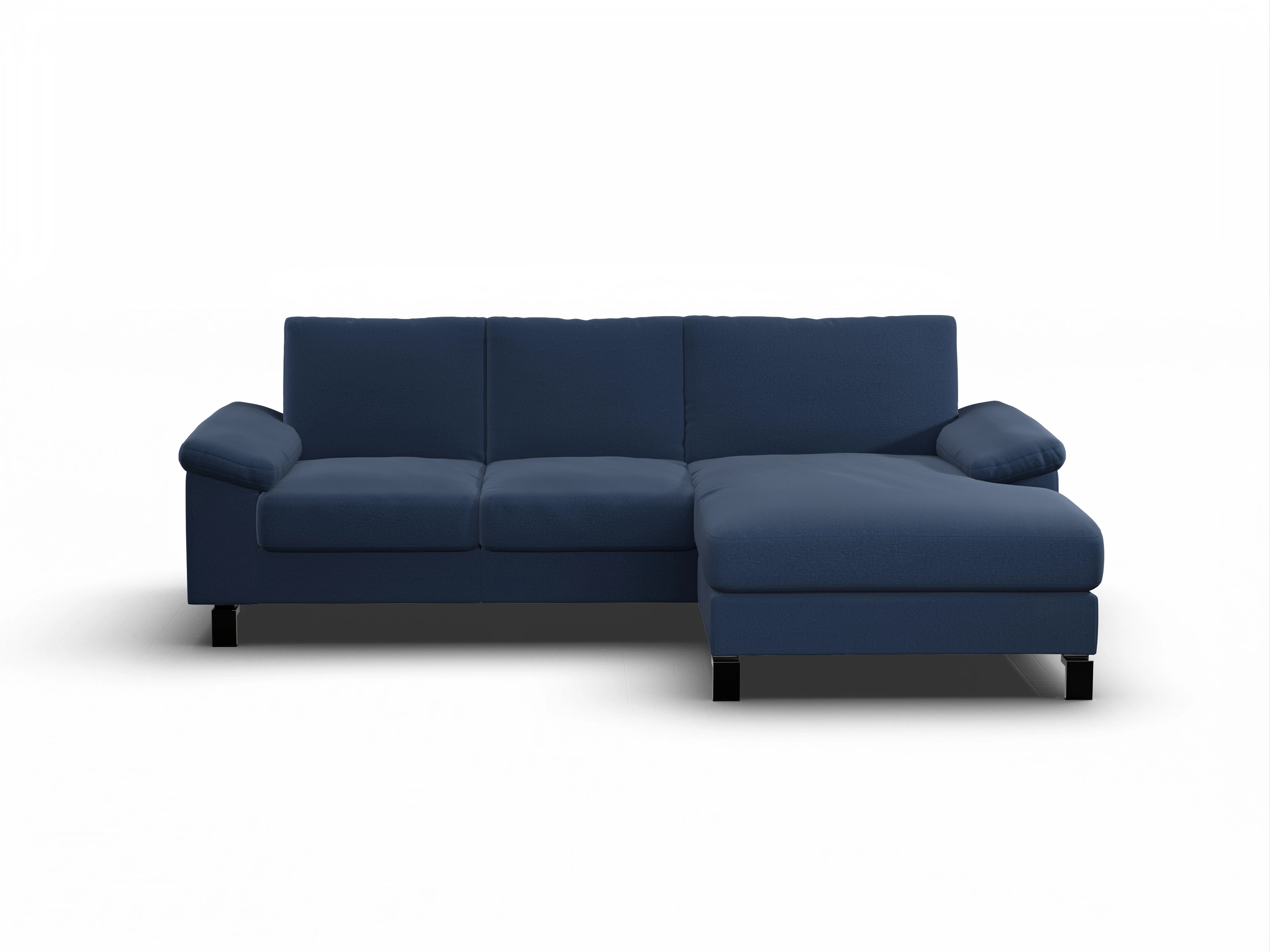 Ansicht des Produktes Casco 2.0 Ecksofa rechts Abschluss offen in Stoff Blau