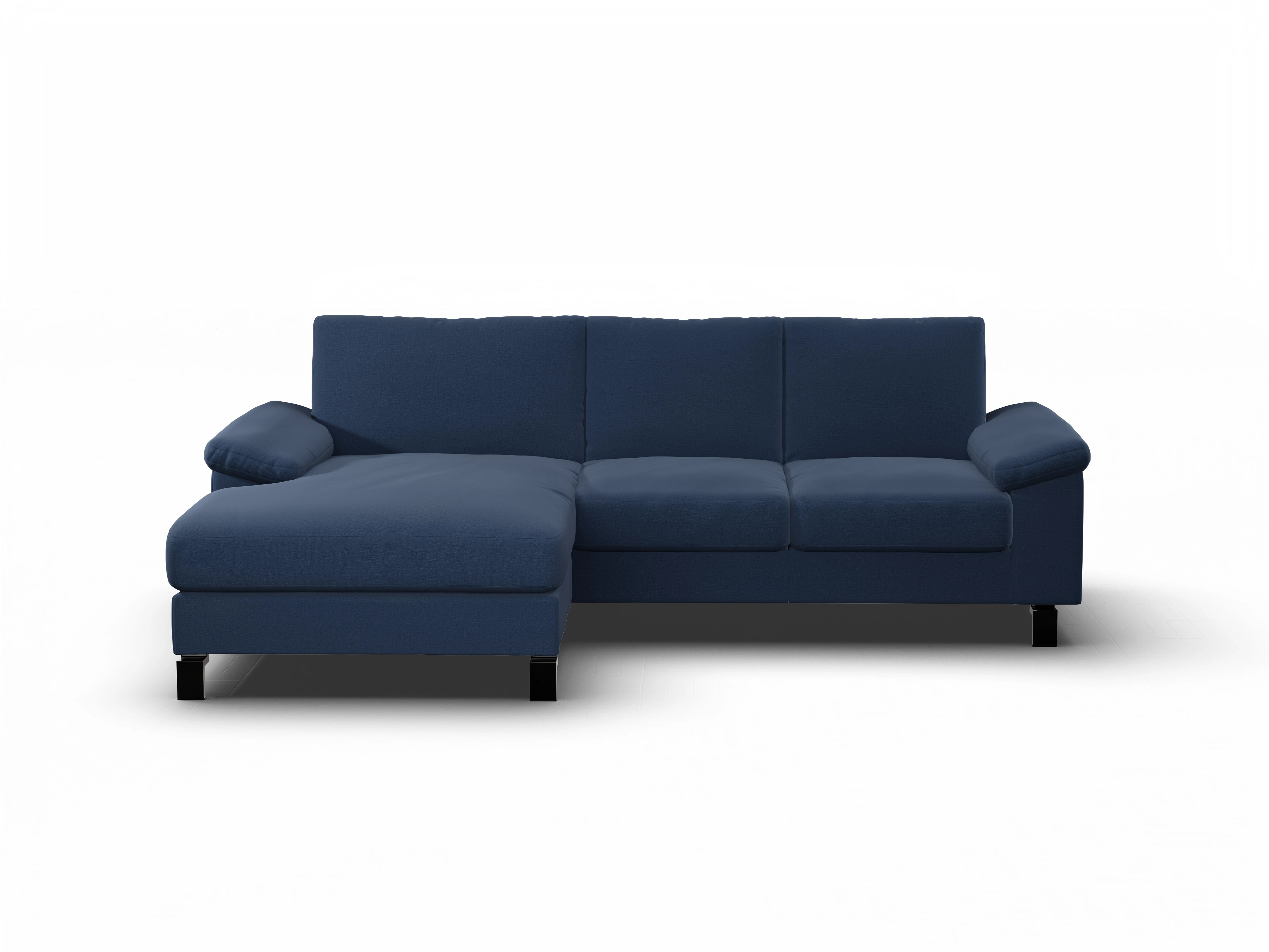 Ansicht des Produktes Casco 2.0 Ecksofa links Abschluss offen in Stoff Blau