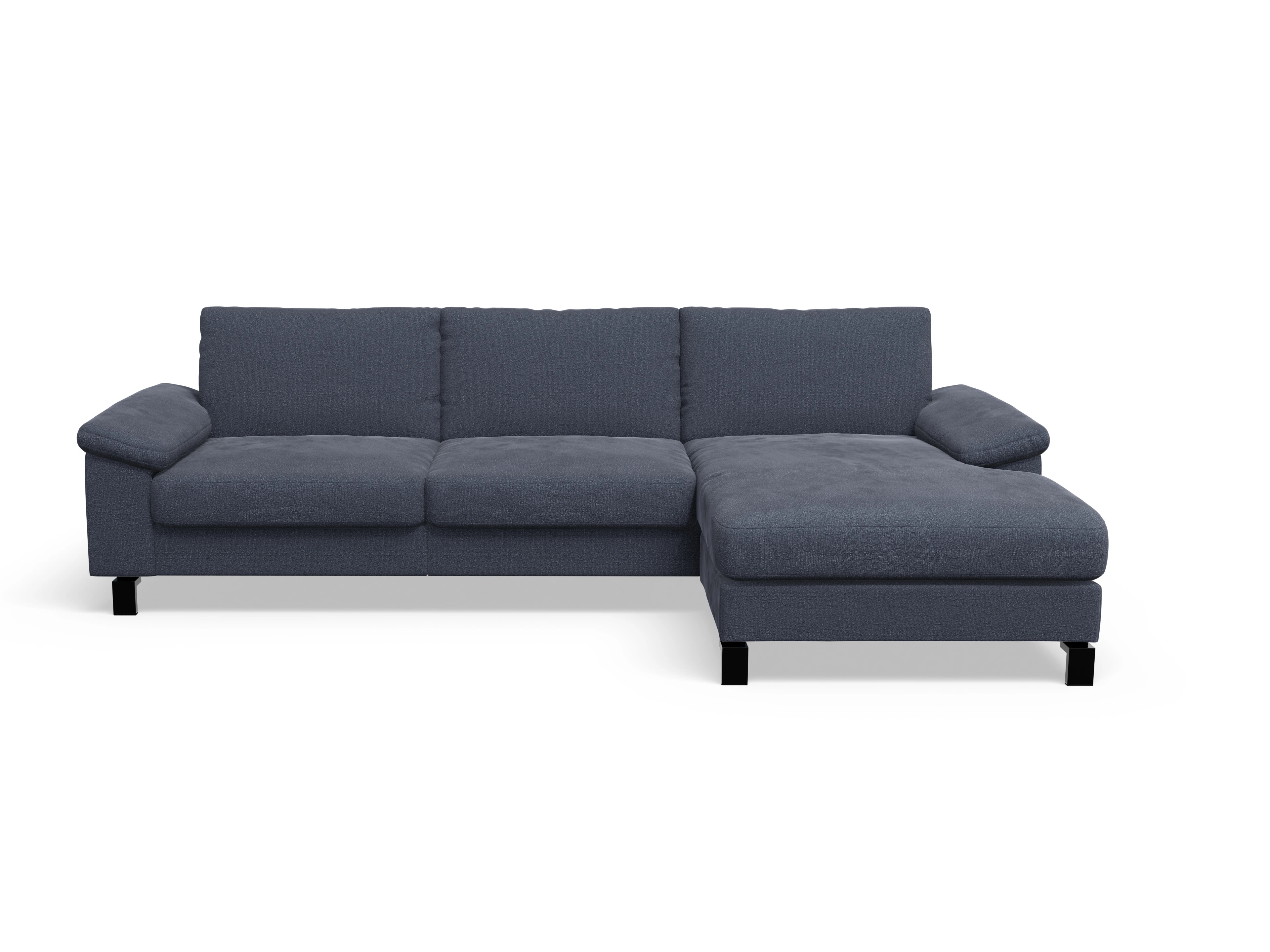Ansicht des Produktes Casco 2.0 Ecksofa rechts Abschluss offen in Stoff Blau
