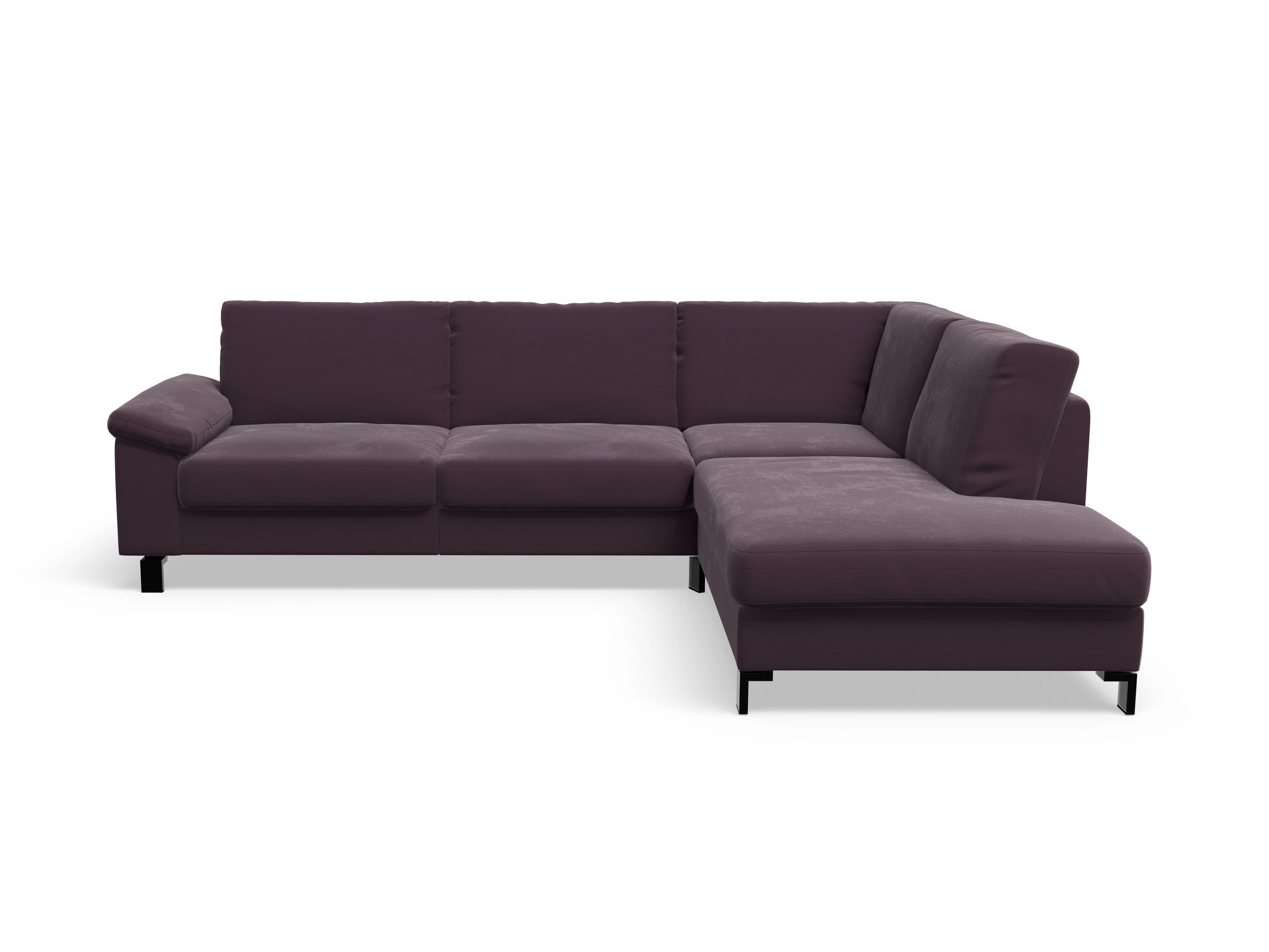 Casco Ecksofa UM Large R Ansicht des Produktes Casco 2.0 Ecksofa rechts Abschluss offen in Stoff Lila