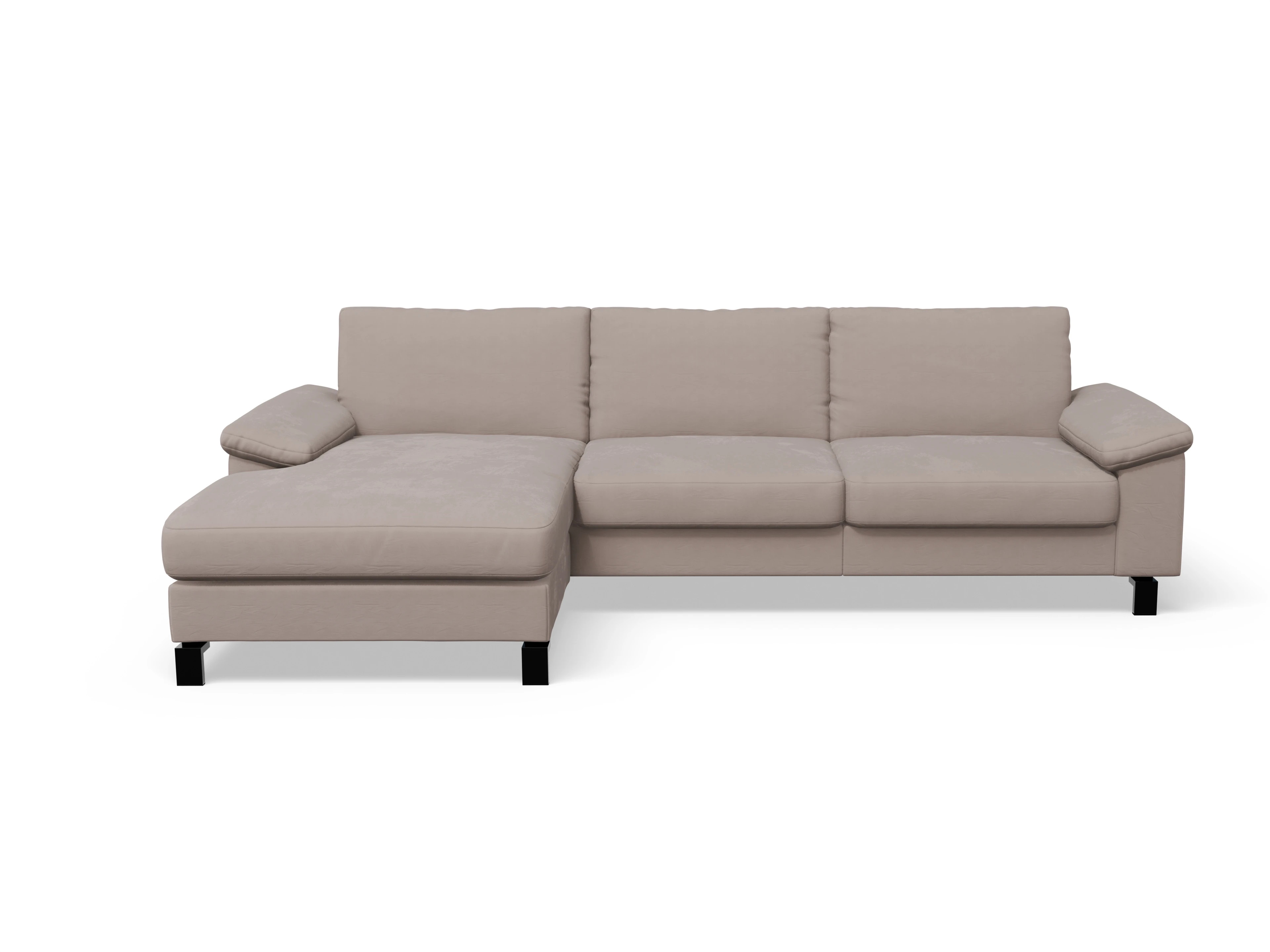 Ansicht des Produktes Casco 2.0 Ecksofa links Abschluss offen in Stoff Beige