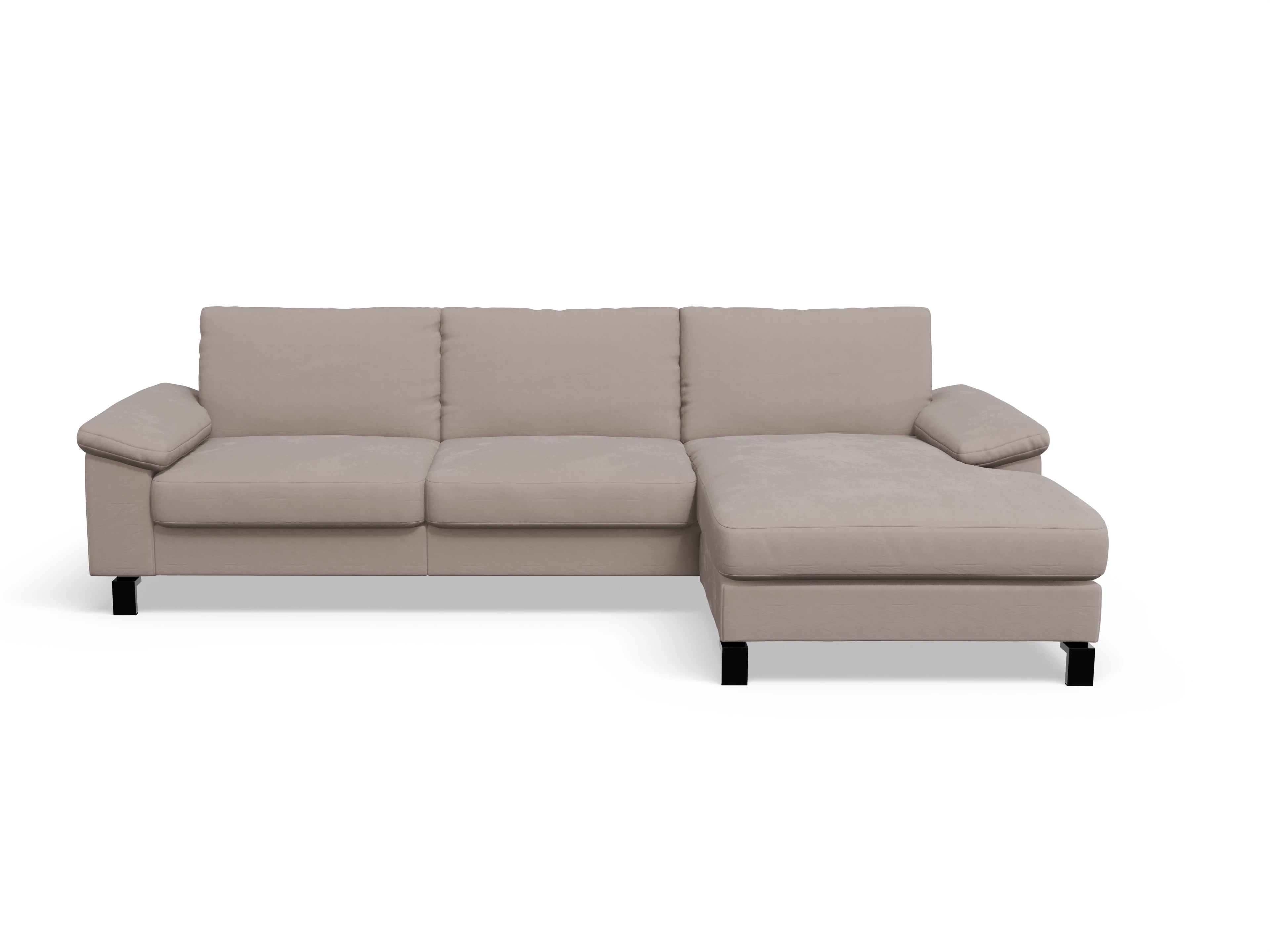 Ansicht des Produktes Casco 2.0 Ecksofa rechts Abschluss offen in Stoff Beige