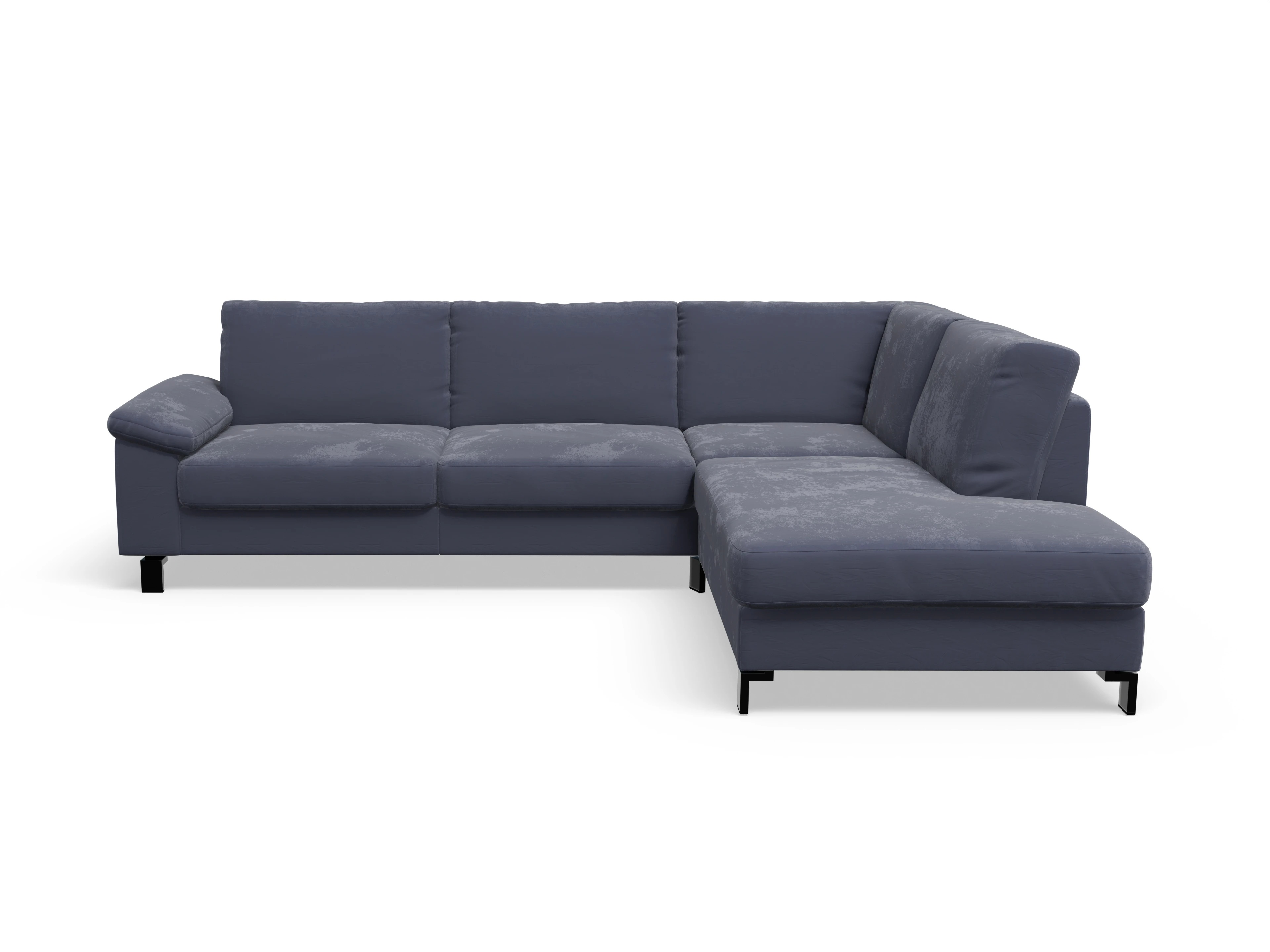 Ansicht des Produktes Casco 2.0 Ecksofa rechts Abschluss offen in Stoff Blau