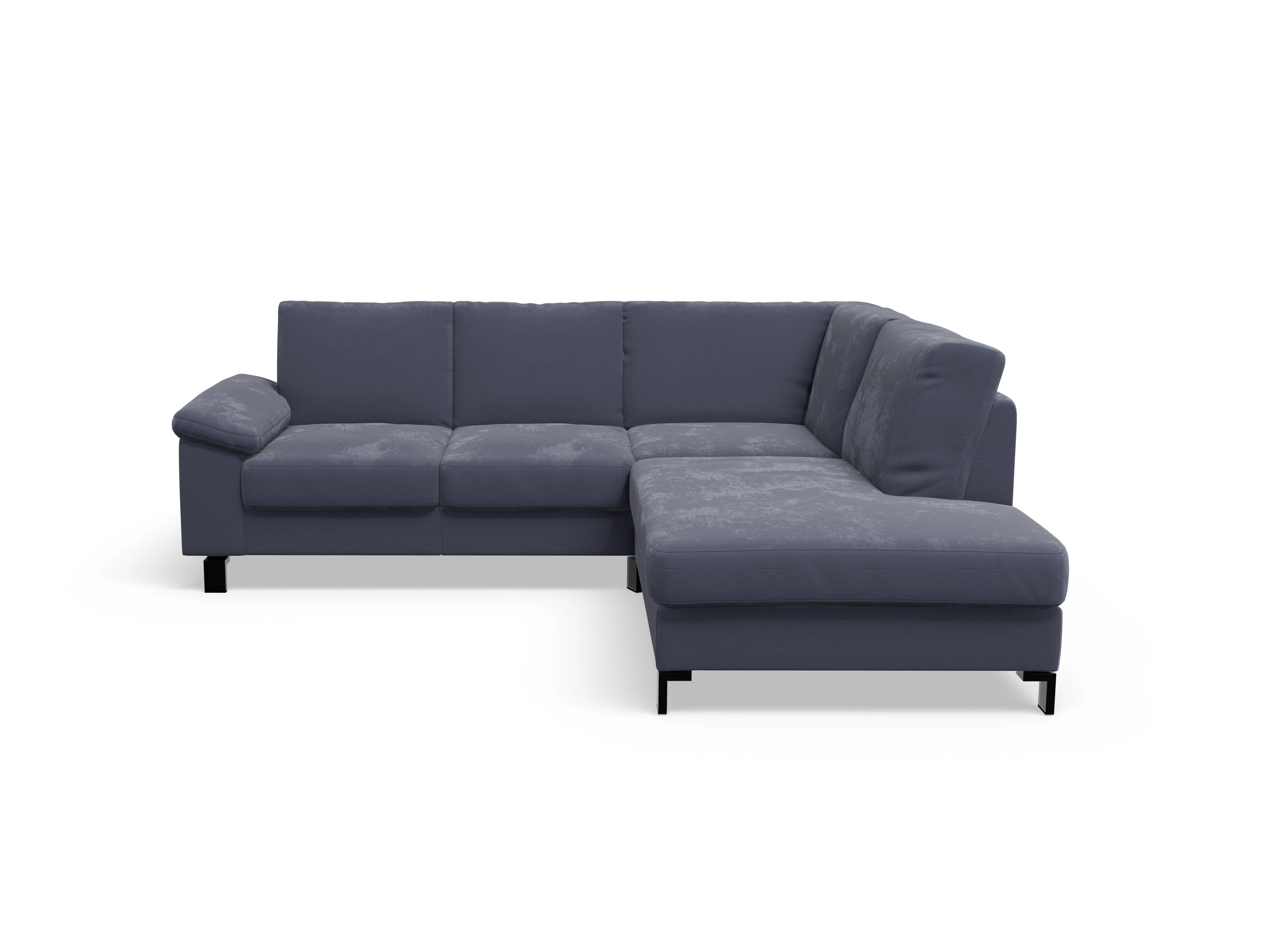 Ansicht des Produktes Casco 2.0 Ecksofa rechts Abschluss offen in Stoff Blau