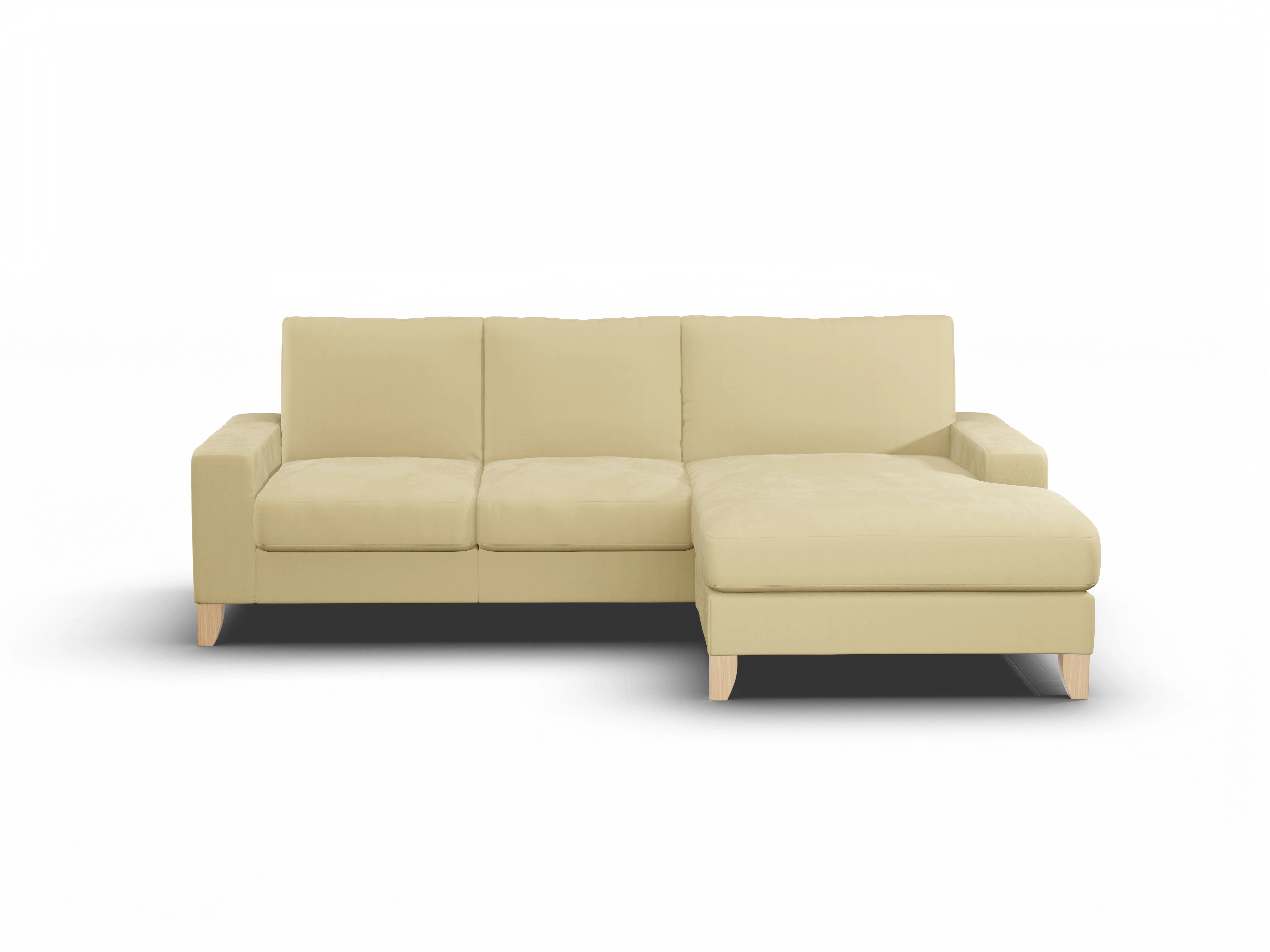 Ansicht des Produktes Casco 2.0 Ecksofa rechts Abschluss offen in Stoff Beige