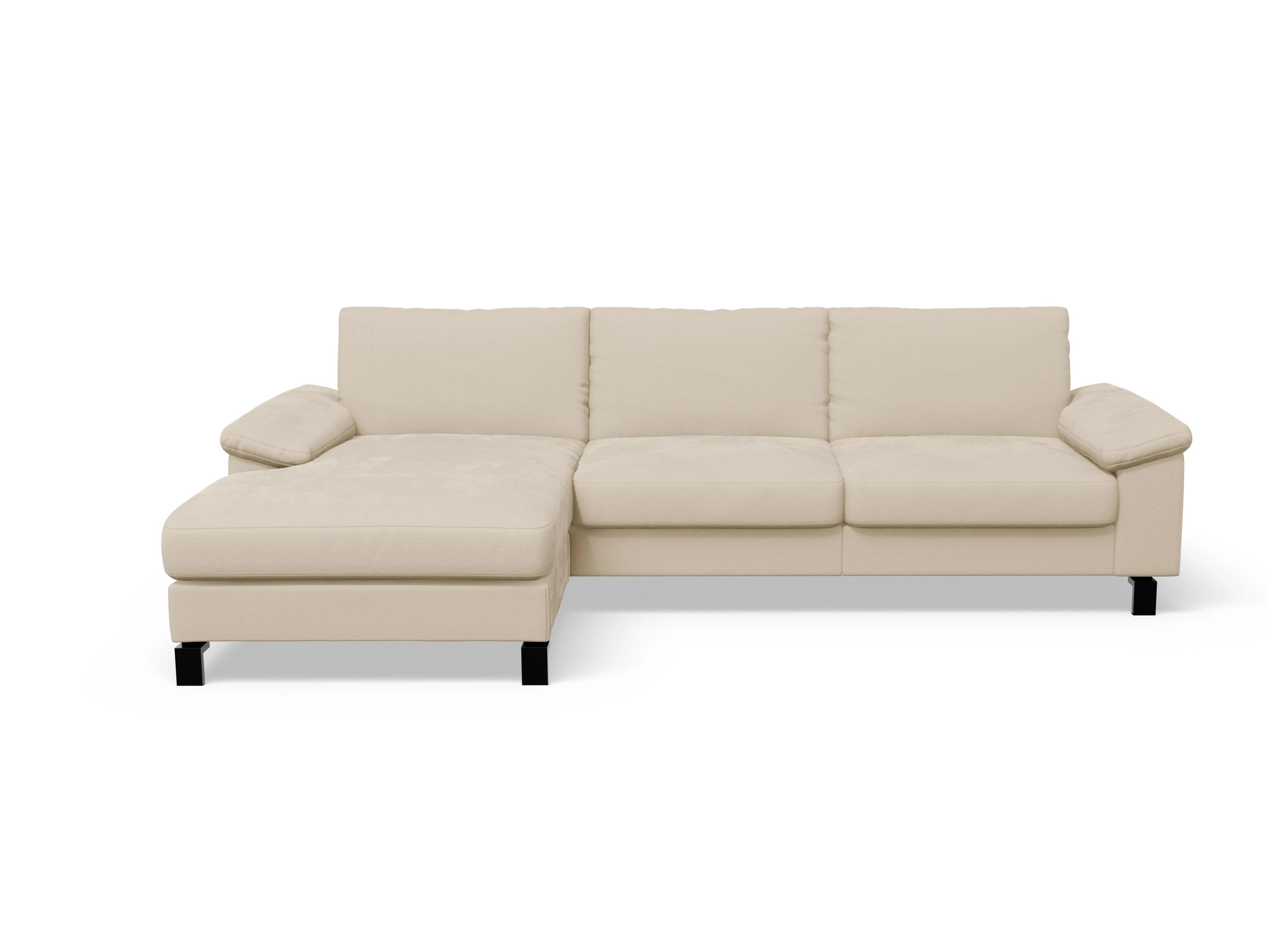 Ansicht des Produktes Casco 2.0 Ecksofa links Abschluss offen in Stoff Beige
