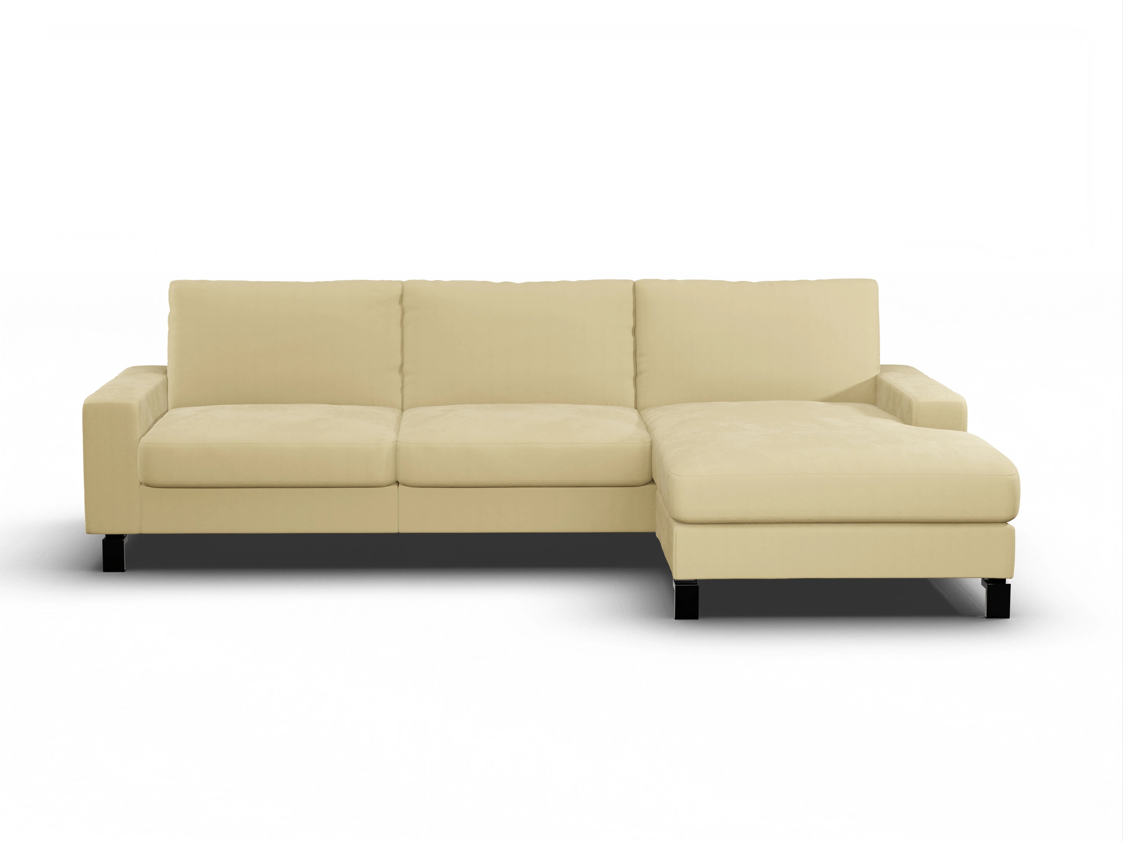 Ansicht des Produktes Casco 2.0 Ecksofa rechts Abschluss offen in Stoff Beige