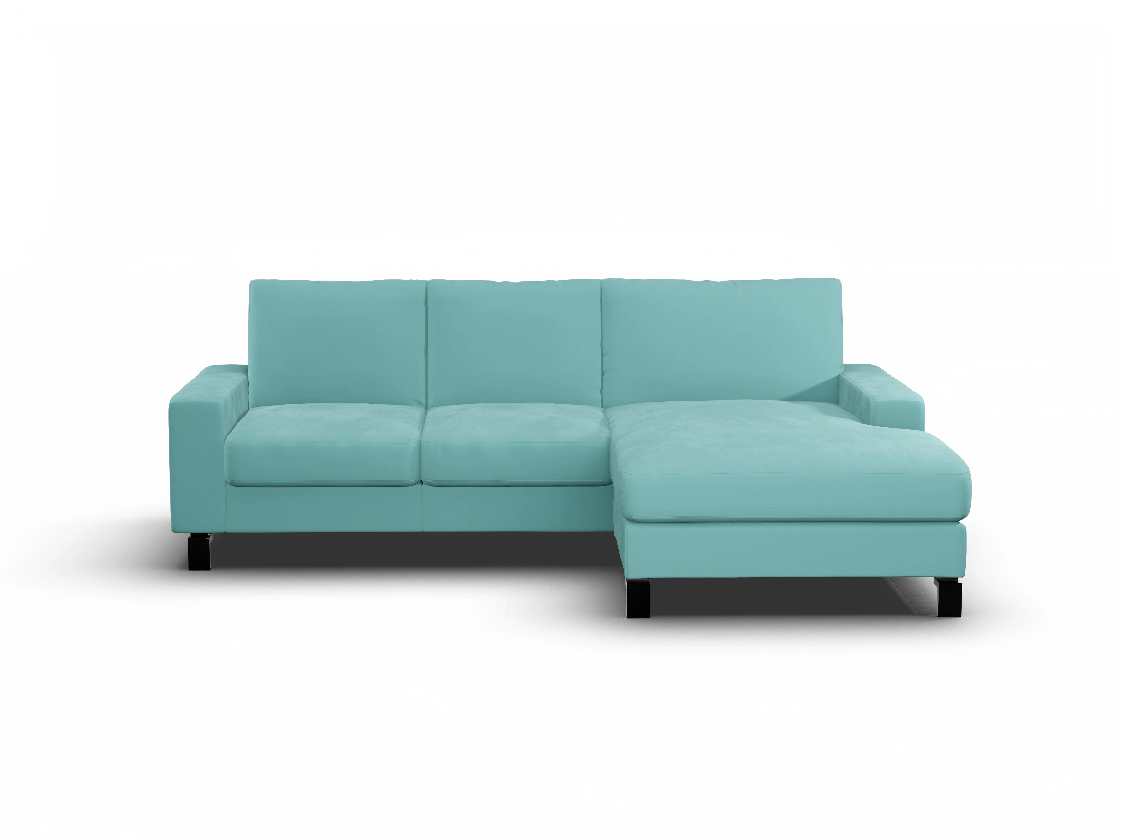 Ansicht des Produktes Casco 2.0 Ecksofa rechts Abschluss offen in Stoff Blau