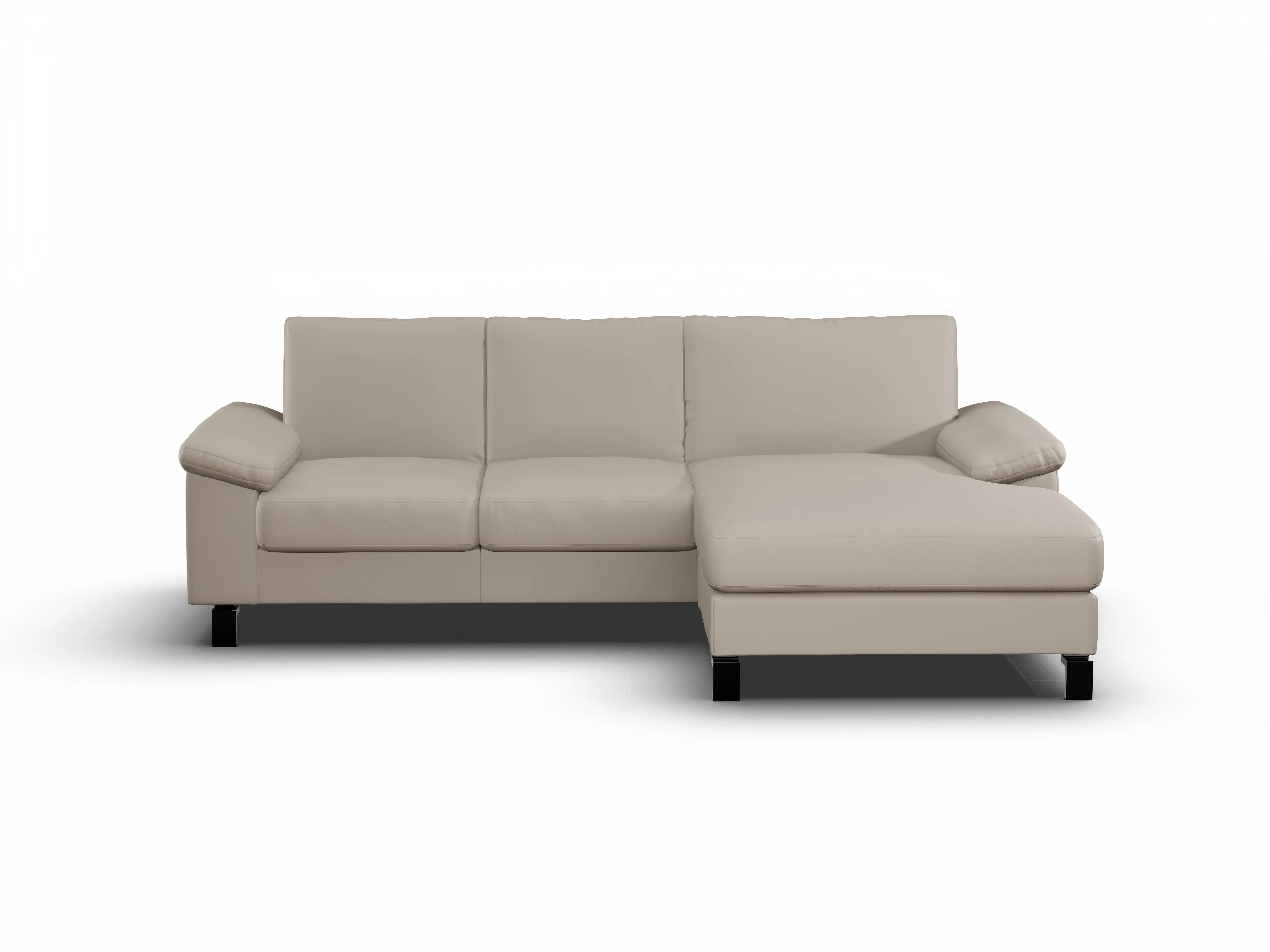 Ansicht des Produktes Casco 2.0 Ecksofa rechts Abschluss offen in Leder Braun