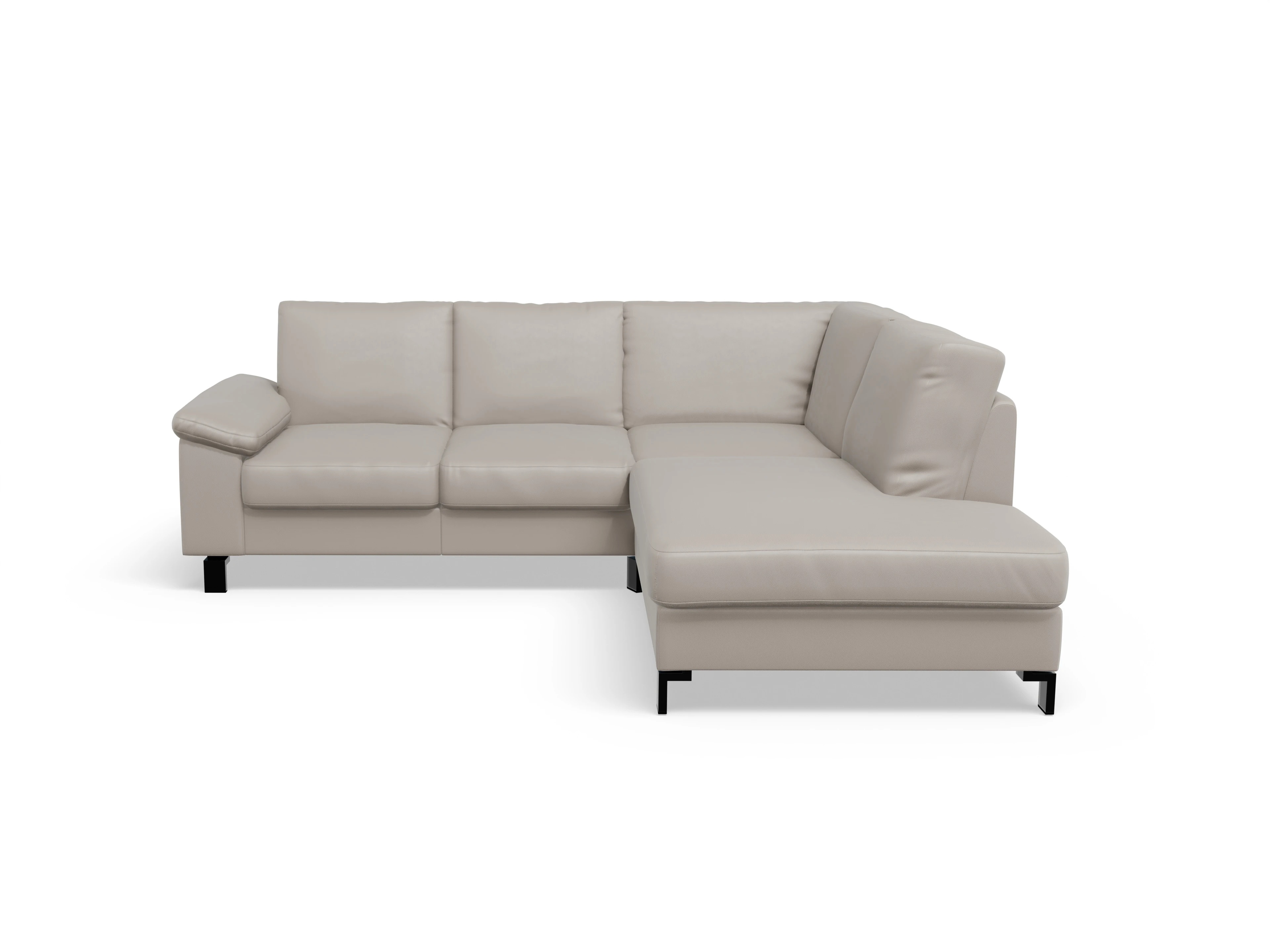 Ansicht des Produktes Casco 2.0 Ecksofa rechts Abschluss offen in Leder Braun