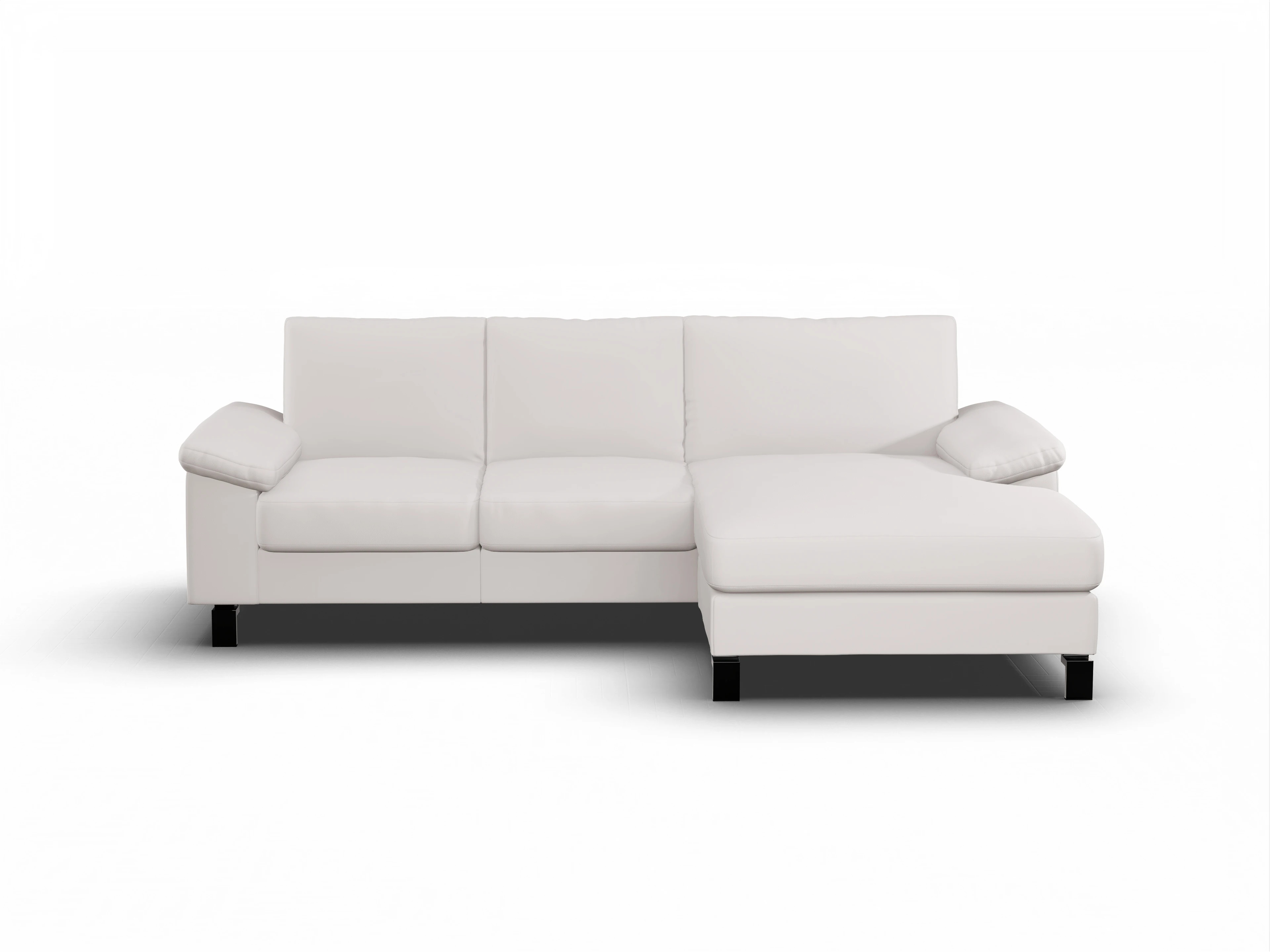 Ansicht des Produktes Casco 2.0 Ecksofa rechts Abschluss offen in Leder Grau
