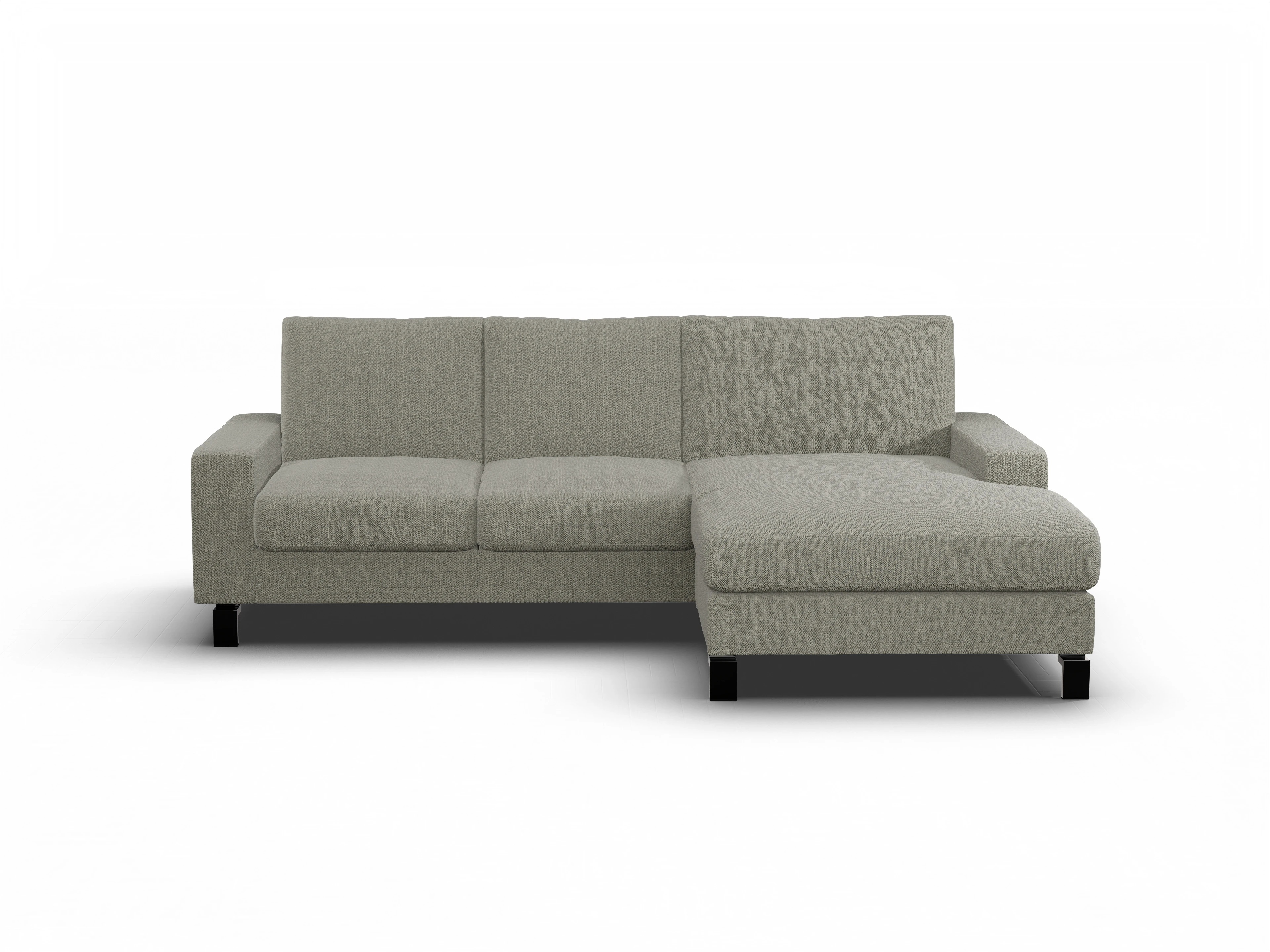 Ansicht des Produktes Casco 2.0 Ecksofa rechts Abschluss offen in Stoff Grau