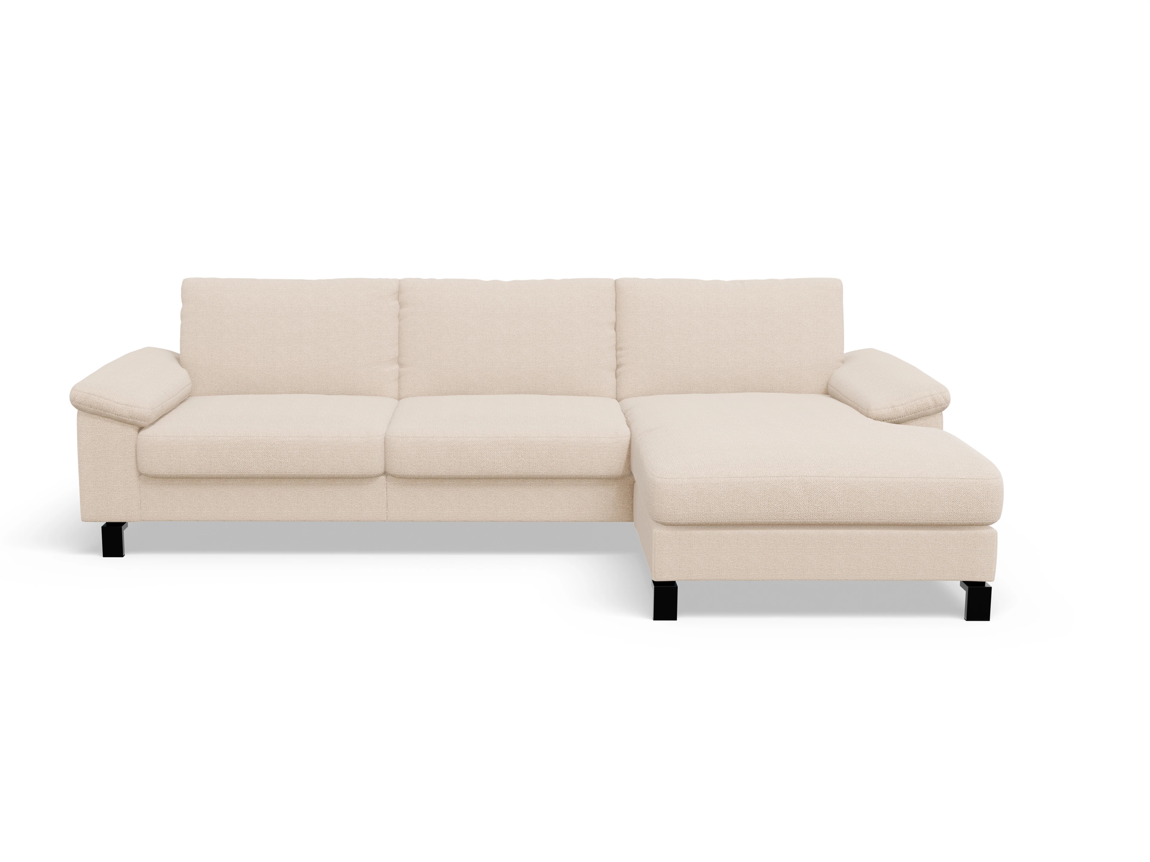 Ansicht des Produktes Casco 2.0 Ecksofa rechts Abschluss offen in Stoff Beige