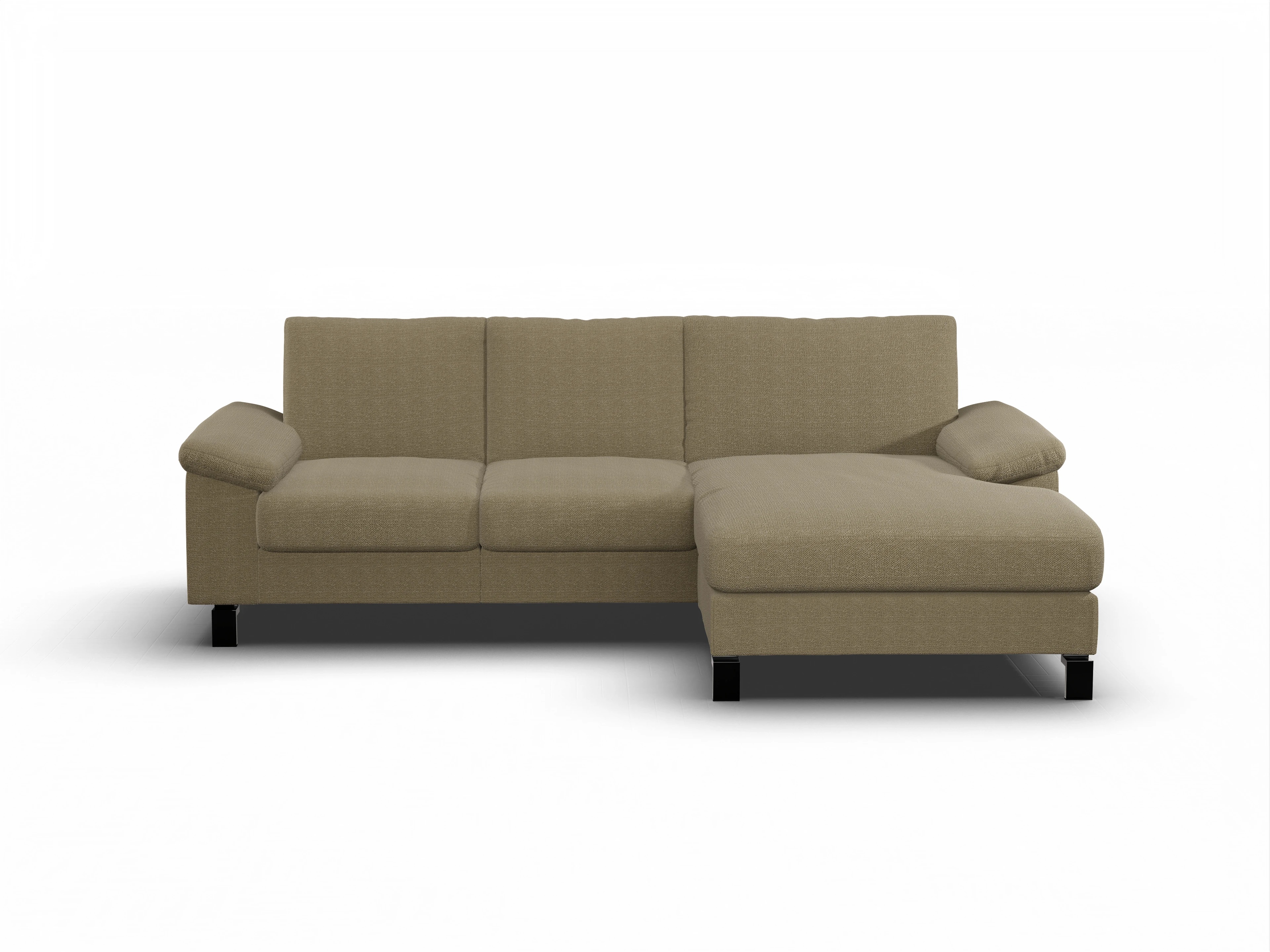 Ansicht des Produktes Casco 2.0 Ecksofa rechts Abschluss offen in Stoff Beige