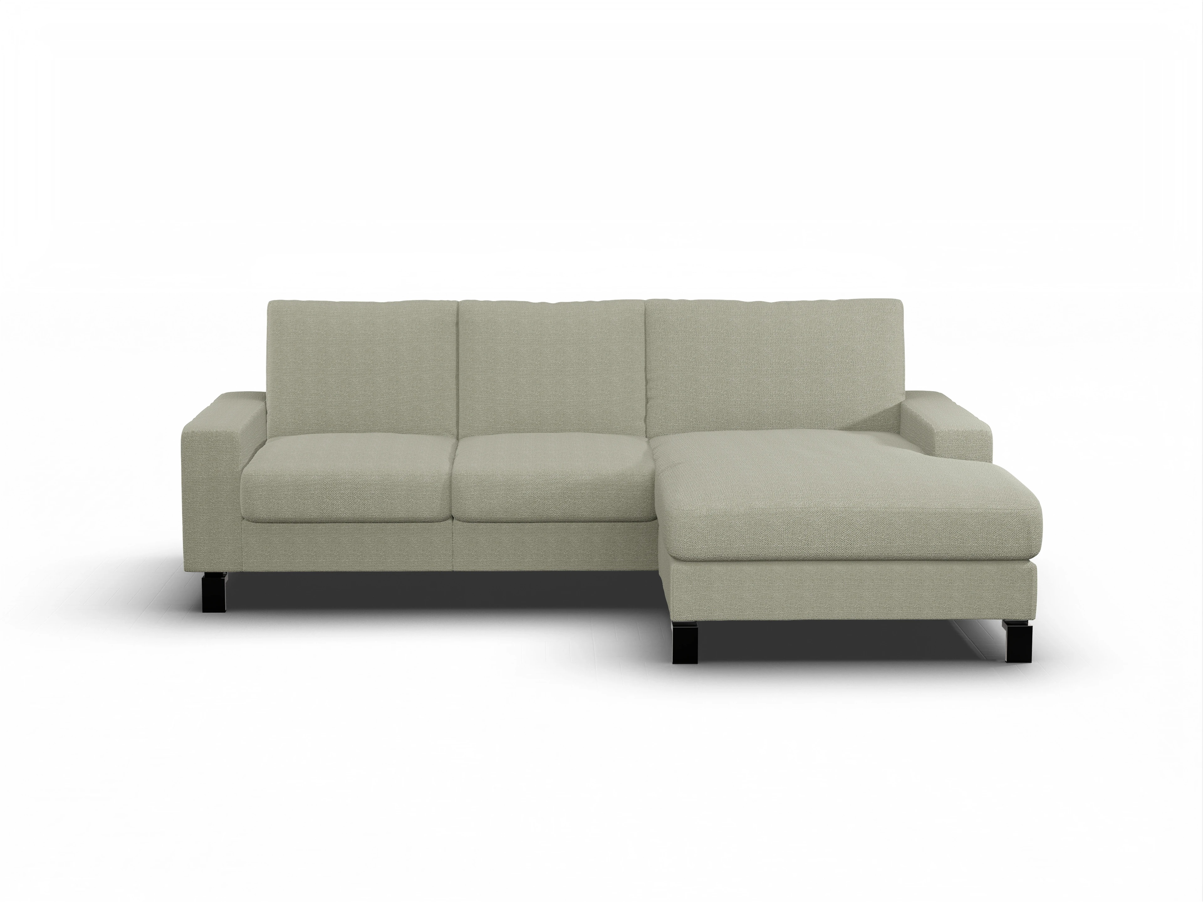 Ansicht des Produktes Casco 2.0 Ecksofa rechts Abschluss offen in Stoff Grau