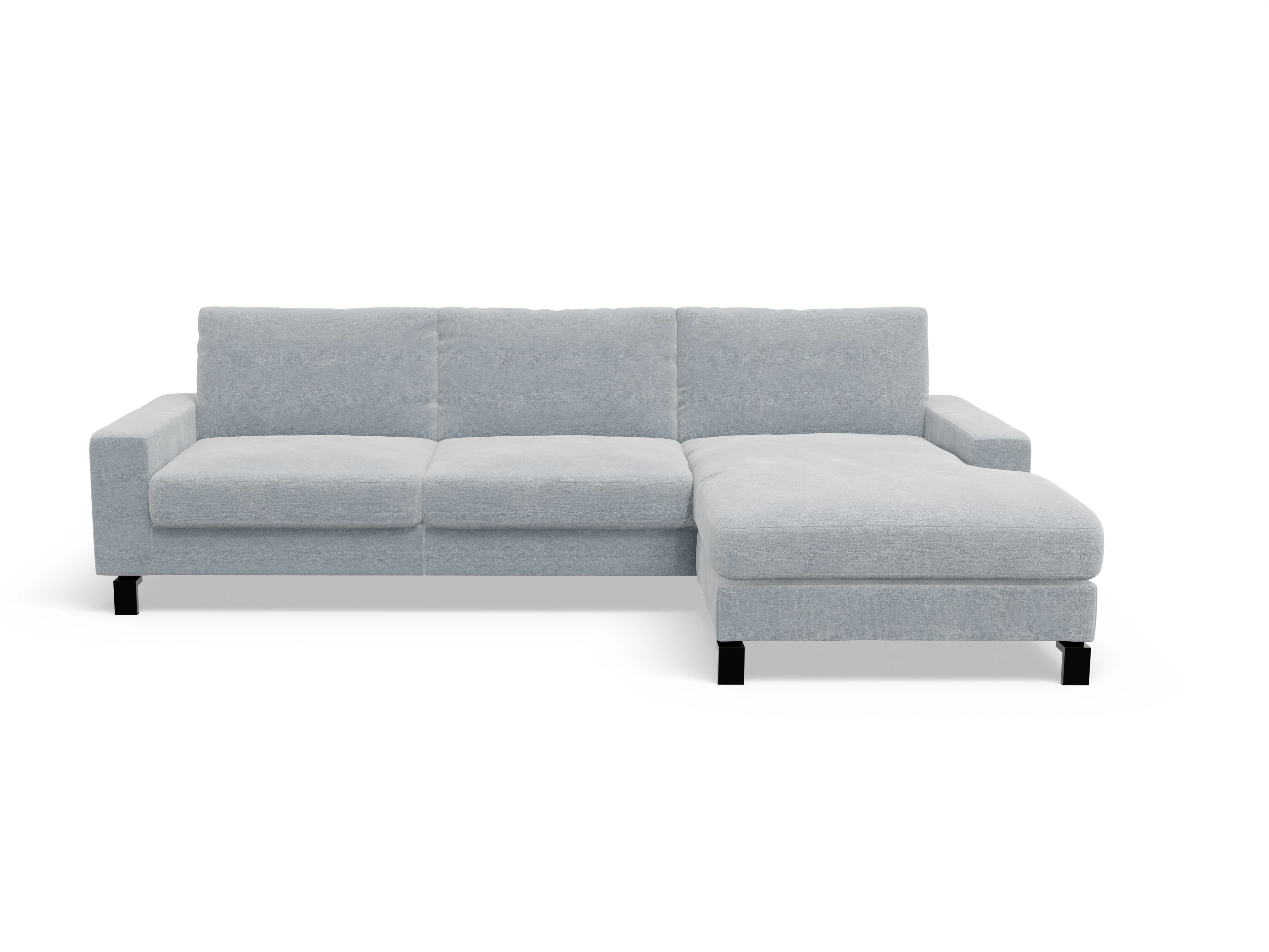 Ansicht des Produktes Casco 2.0 Ecksofa rechts Abschluss offen in Stoff Blau