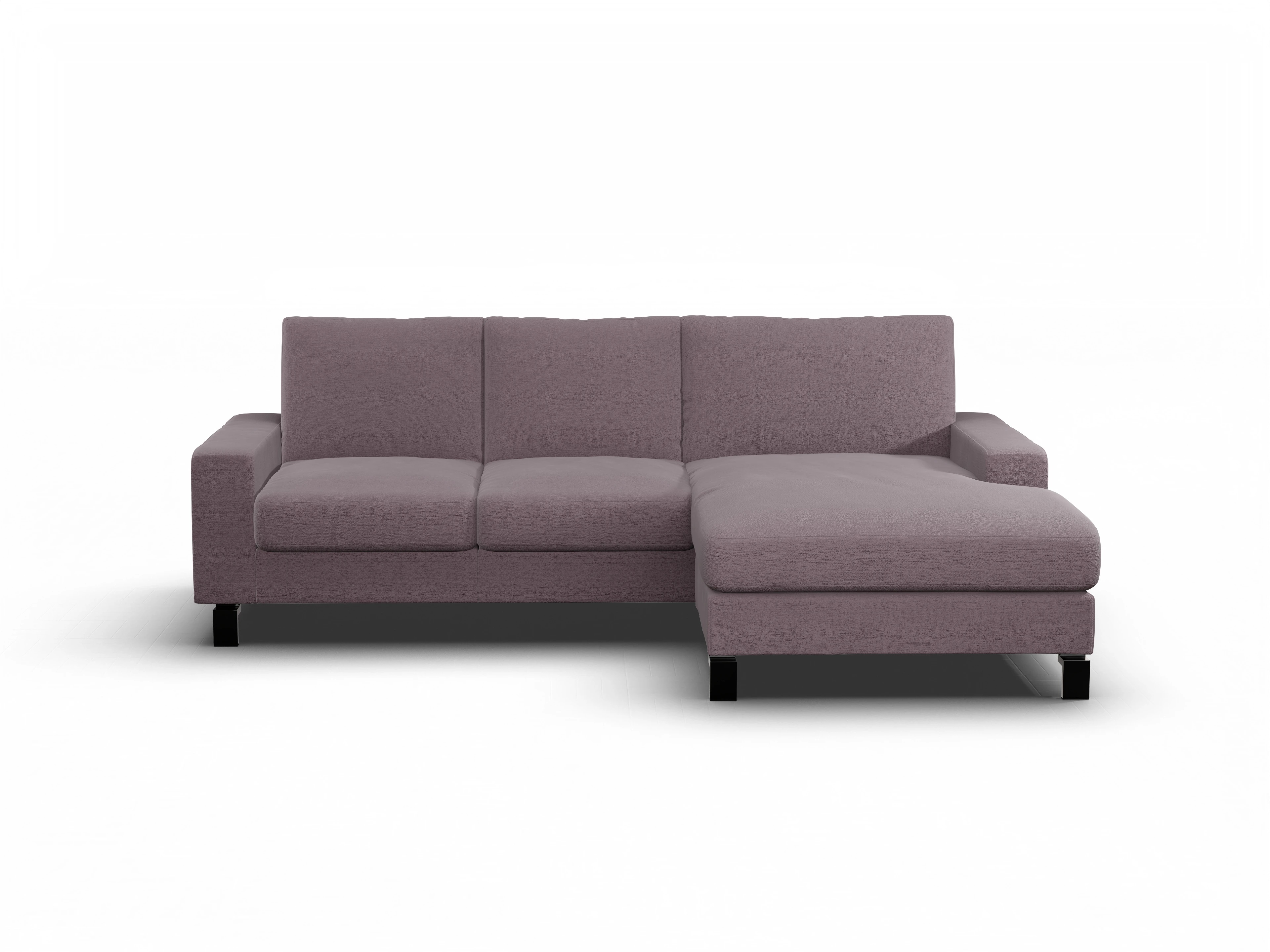 Ansicht des Produktes Casco 2.0 Ecksofa rechts Abschluss offen in Stoff Rosa
