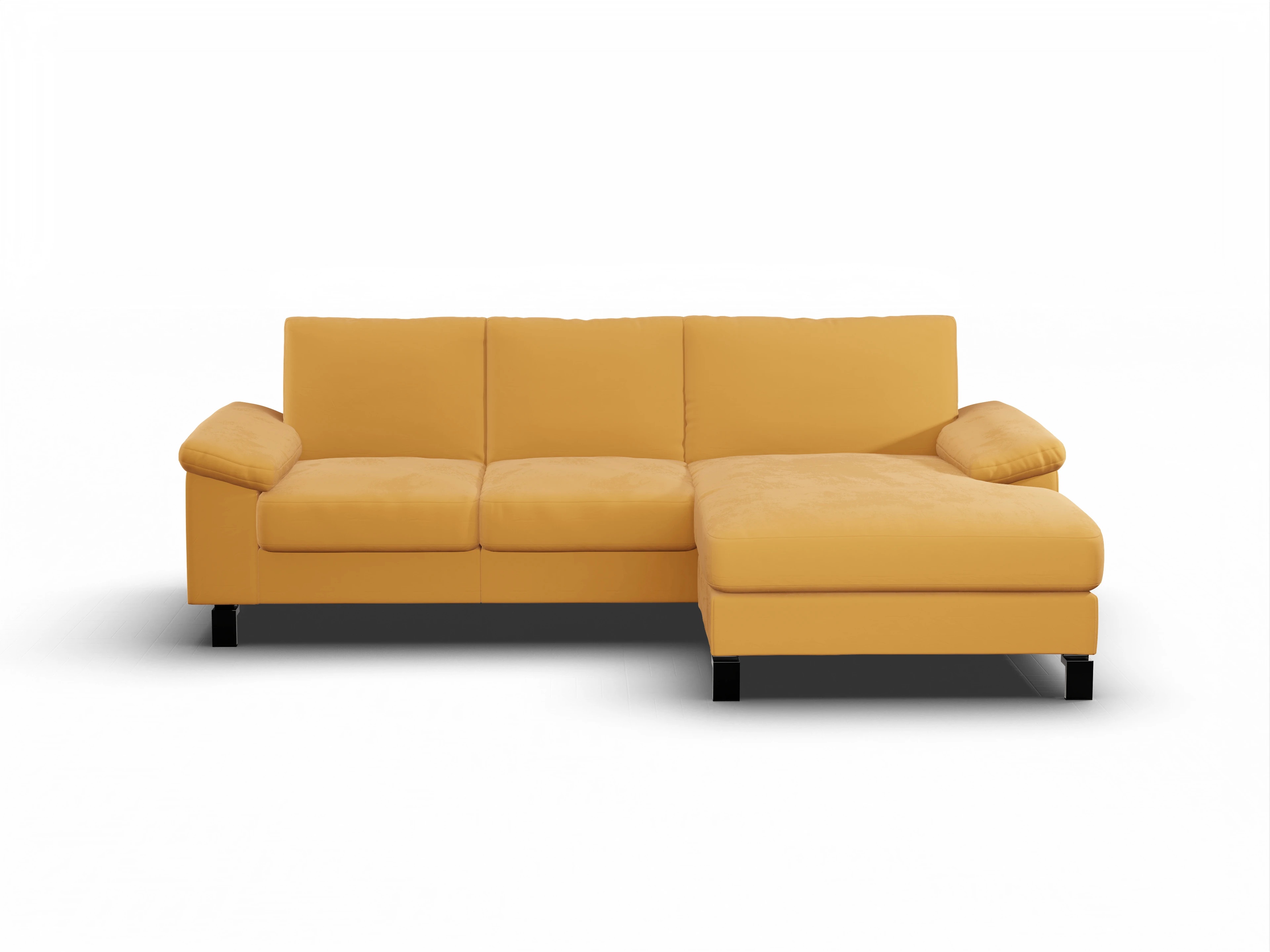 Casco Ecksofa LO Medium R Ansicht des Produktes Casco 2.0 Ecksofa rechts Abschluss offen in Stoff Orange