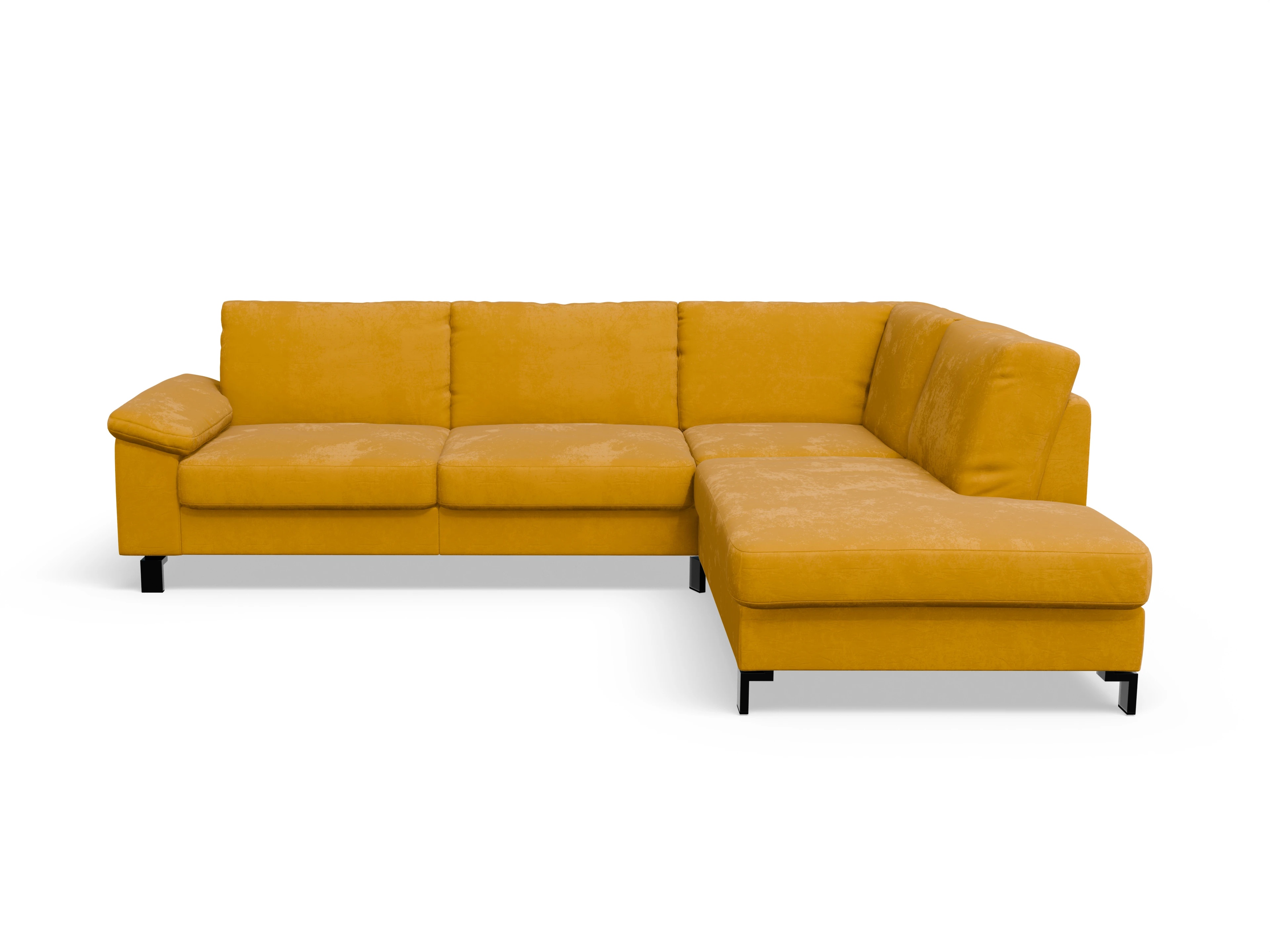 Ansicht des Produktes Casco 2.0 Ecksofa rechts Abschluss offen in Stoff Orange