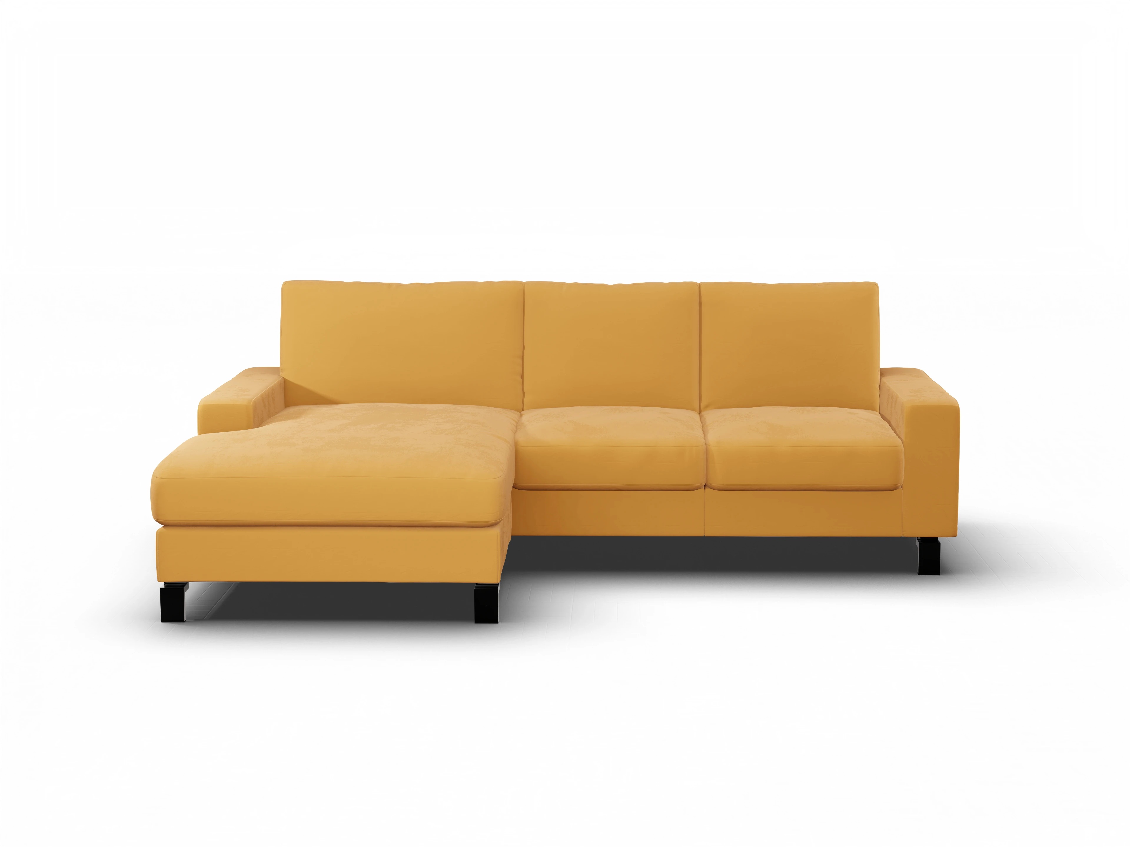 Ansicht des Produktes Casco 2.0 Ecksofa links Abschluss offen in Stoff Orange