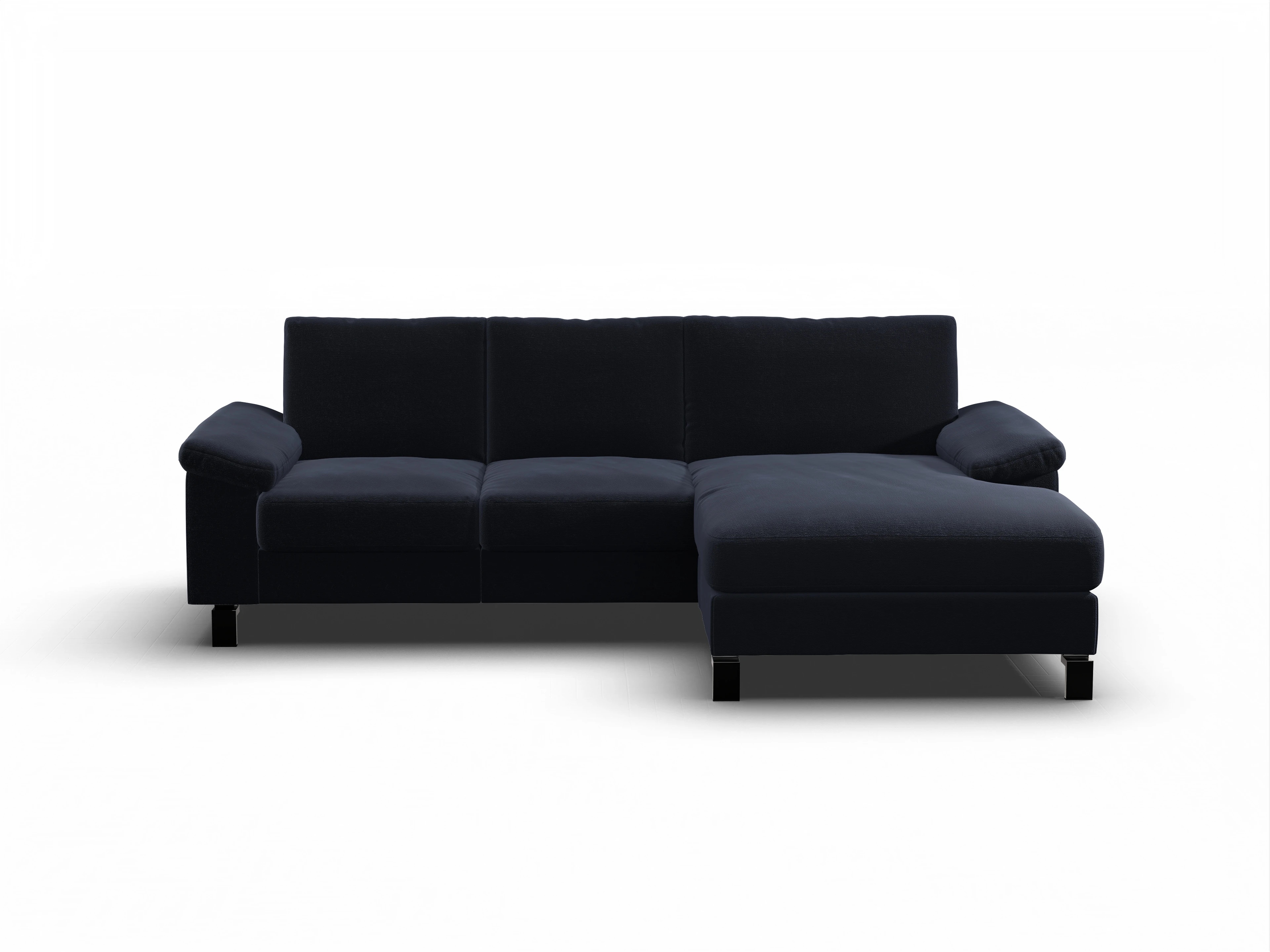 Ansicht des Produktes Casco 2.0 Ecksofa rechts Abschluss offen in Stoff Blau