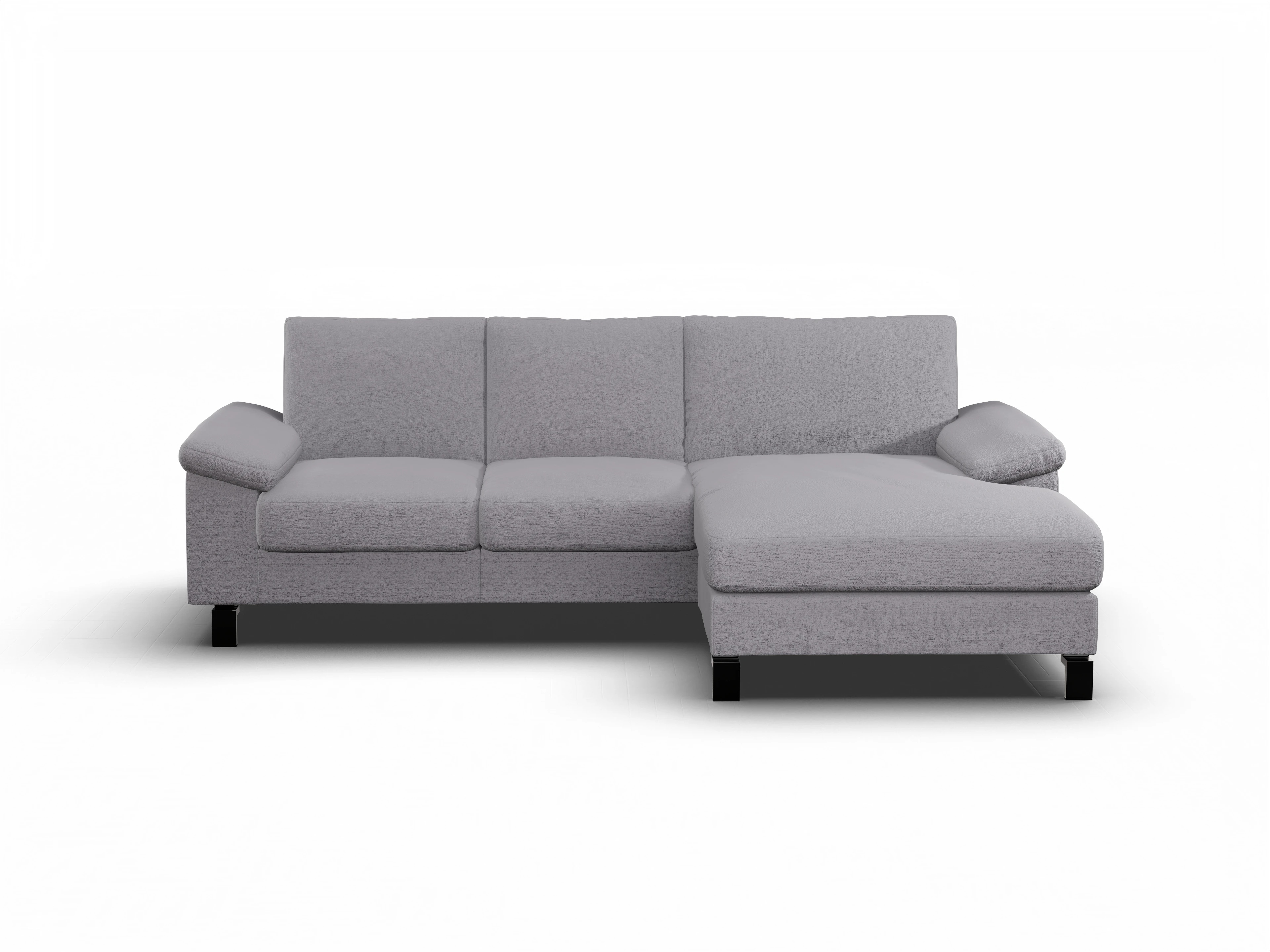 Ansicht des Produktes Casco 2.0 Ecksofa rechts Abschluss offen in Stoff Grau